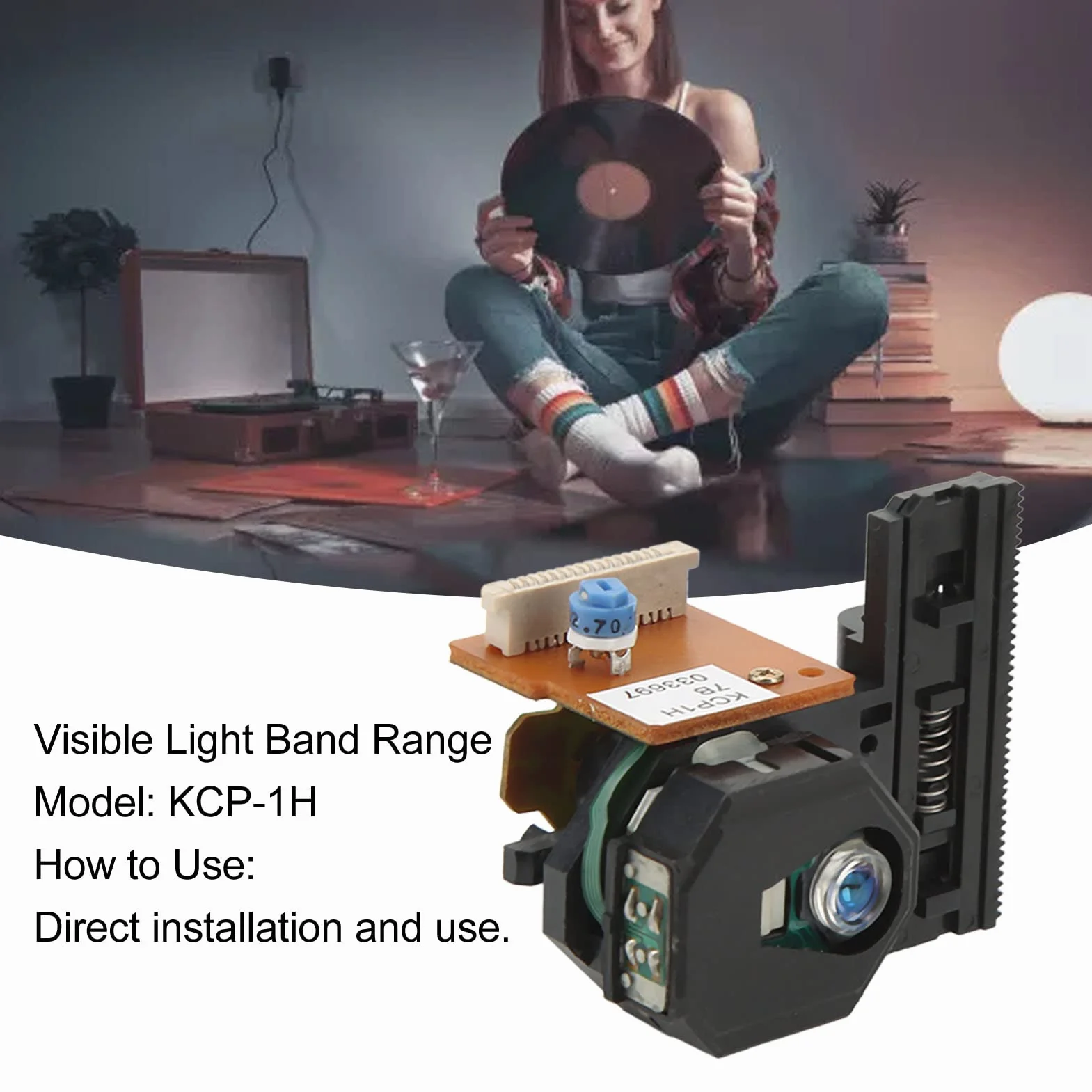 Pickup Ottico con Lente KCP-1H con Canali Multipli, Materiale ABS, Perfettamente Compatibile con DP 3080 CDX 993 per Prestazioni Migliori