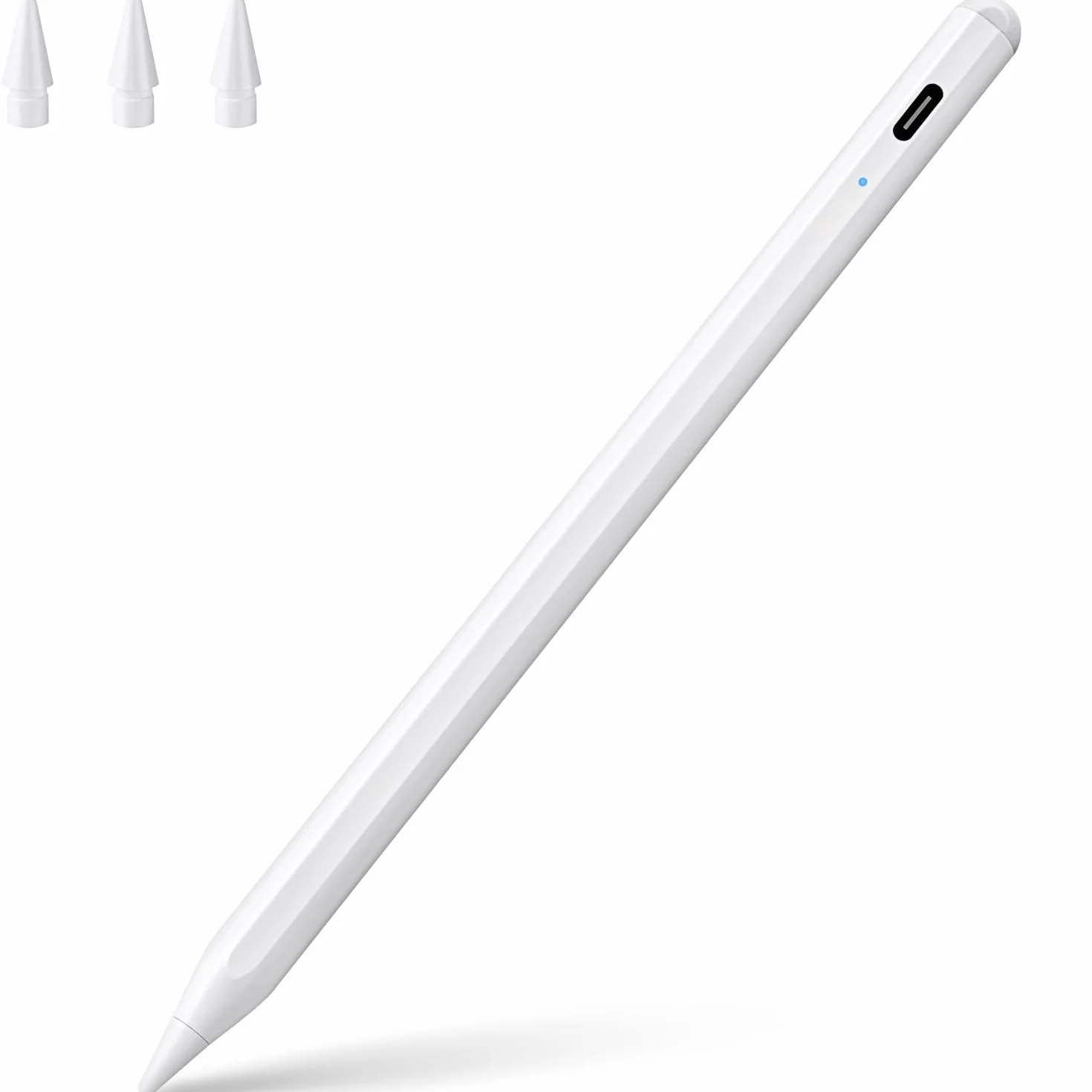 Penna stilo Apple Pencil con ricarica rapida, sensore di rifiuto del palmo e inclinazione, compatibile con iPad Pro 2018-2022 11"/12,9" e altro