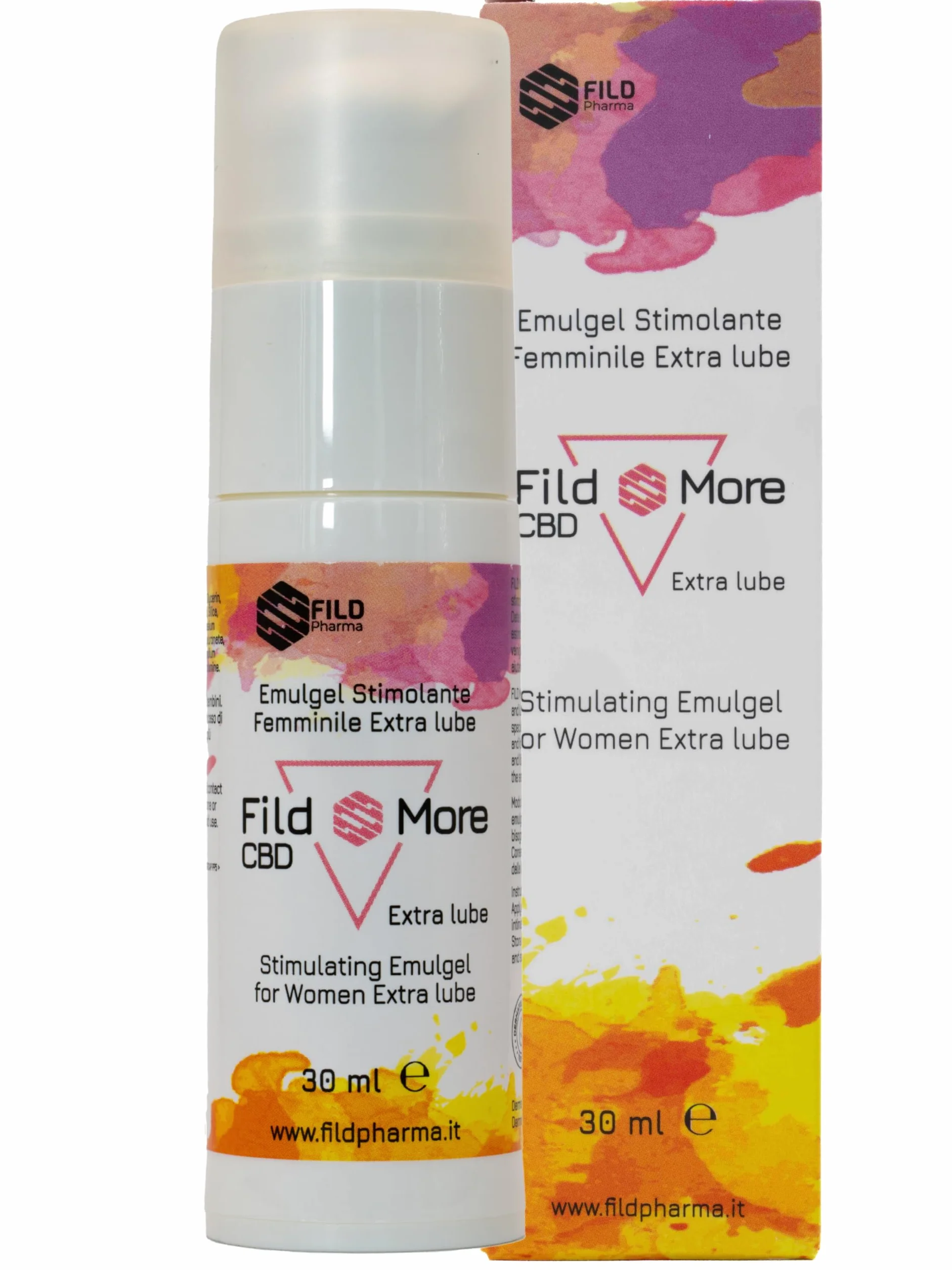 Fild More Extra Lube Gel Intimo Lubrificante Naturale con Aloe Biologica Olio di Canapa Acido Ialuronico