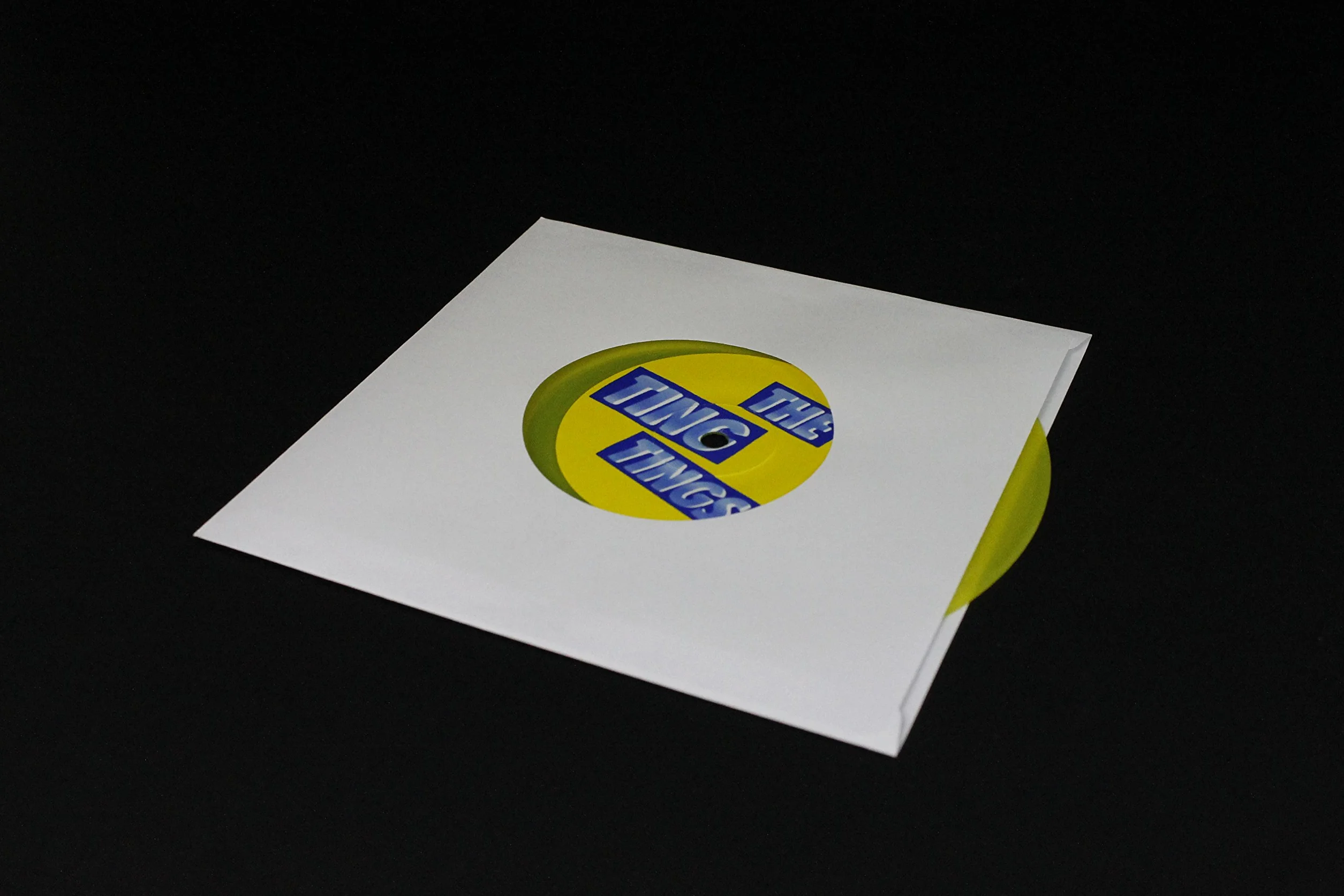 MC DAISON 100 BUSTE COPERTINE CUSTODIE in CARTA BIANCA SPESSA 60gr/m forata per dischi 45 giri rpm 7" per vinile diametro 18 cm