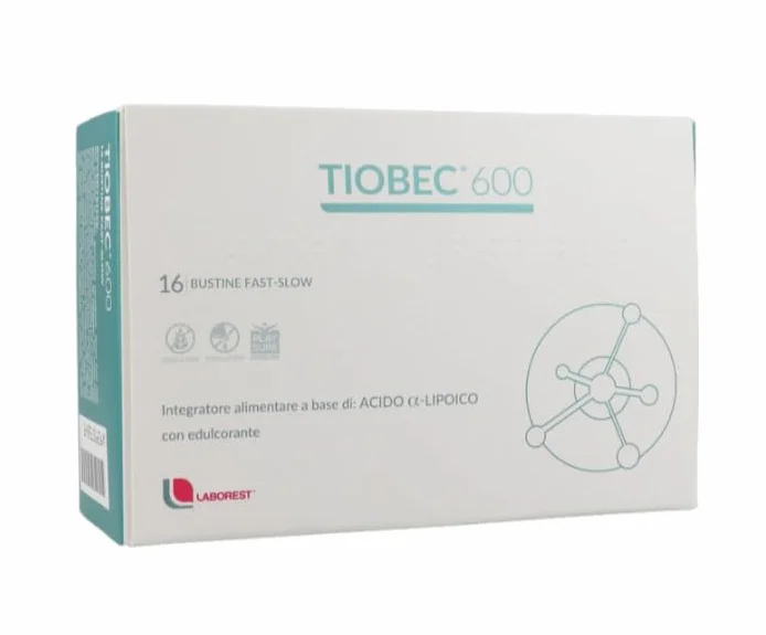 Laborest Tiobec 600 integratore alimentare Acido a-Lipoico 16 bustine 2.2g