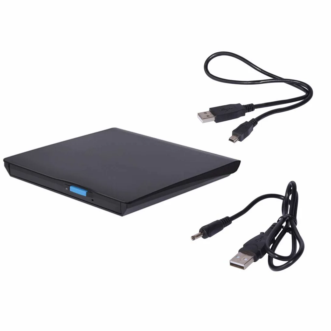 unità Ottica Esterna Portatile unità CD Dvd +/- RW USB 2.0 Rewriter Bruciatore per Windows/Mac OS Nero