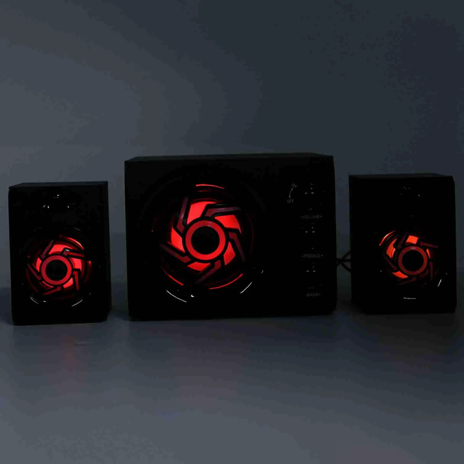 Cryfokt di Altoparlanti 2.1 per Computer Desktop con Subwoofer e Luci RGB