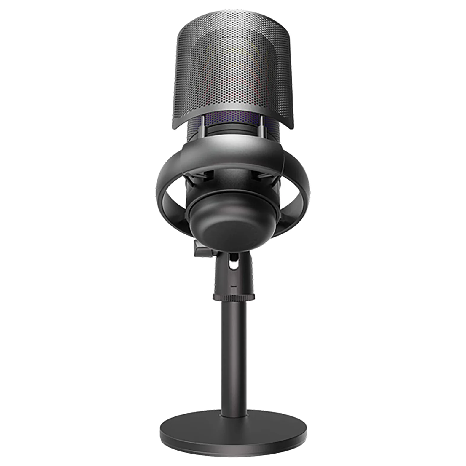 Microfono a Condensatore USB, Microfono a Disco Per Giochi E-sport RGB, Adatto Per La Registrazione Di Doppiaggio, Registrazione Di Trucchi Di Bellezza, Giochi Di E-sport