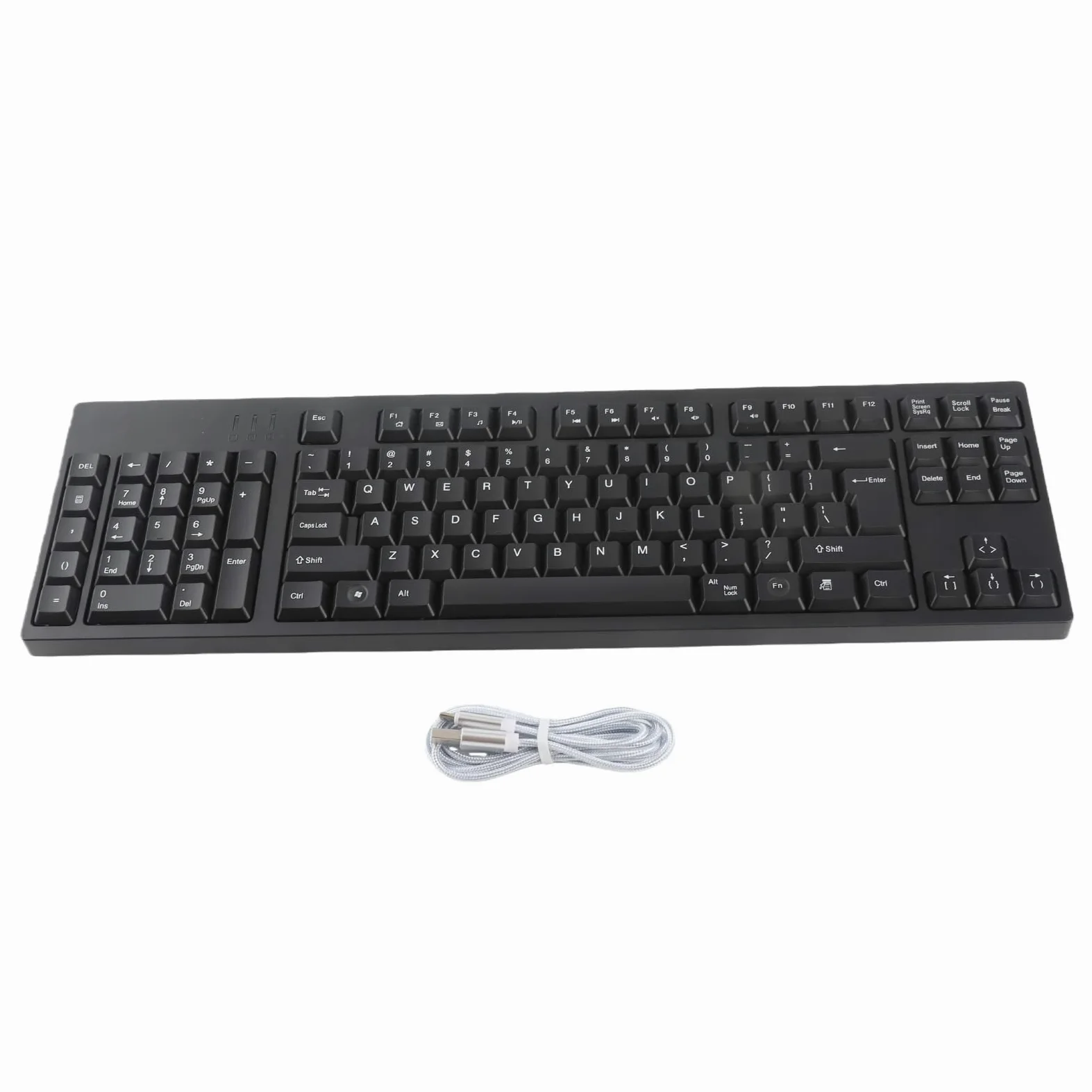 Yctze Tastiera Ergonomica per Mancini, Layout Ergonomico per Uso Ufficio | 109 tasti, connettività di tipo C, plug and play, materiale ABS premium