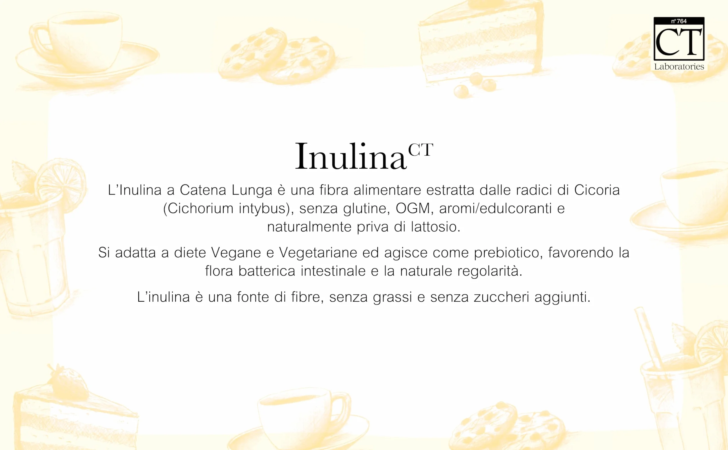 Inulina Pura da Cicoria in Polvere 600 g – Fibra Prebiotica Naturale | Supporta Flora Intestinale e Digestione | Senza Glutine, Zuccheri e Lattosio | Vegan, Keto Friendly | CTLabs