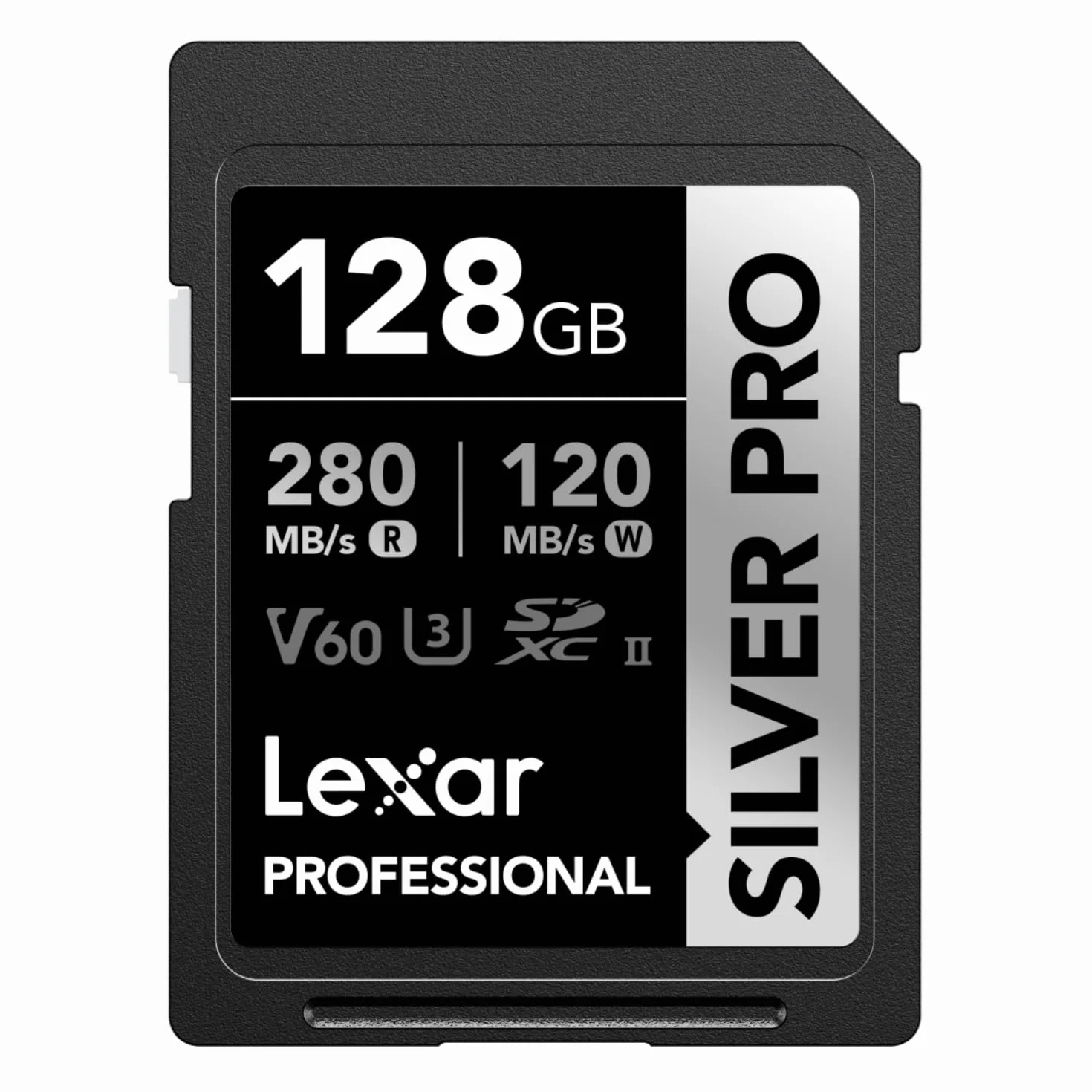 Lexar Silver Pro SD Scheda SD 128GB UHS-II V60 U3 C10 SDXC Fino a 280 MB/s di lettura