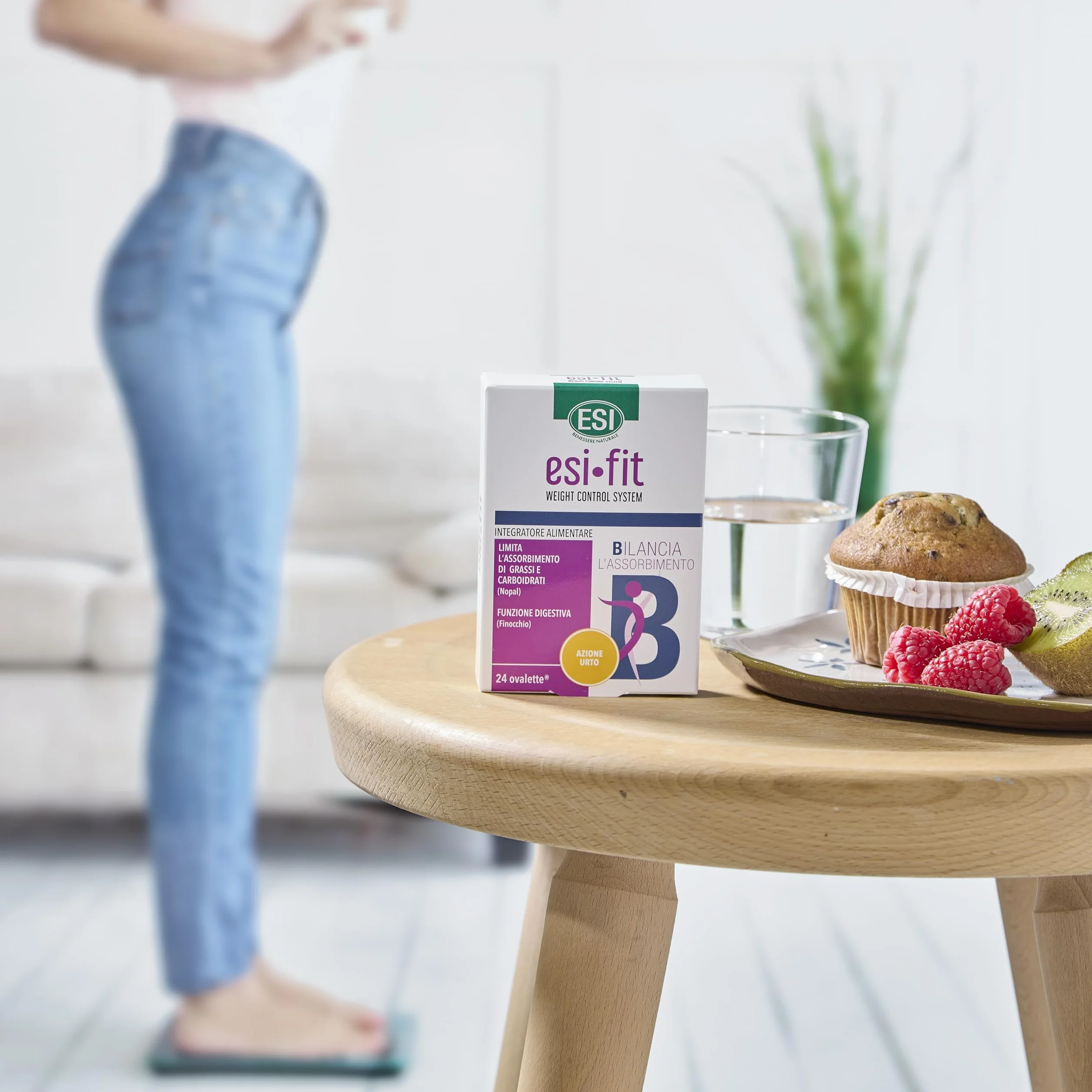 ESI Fit Bilancia Azione Urto Integratore Alimentare Nopal e Finocchio 24 Ovalette