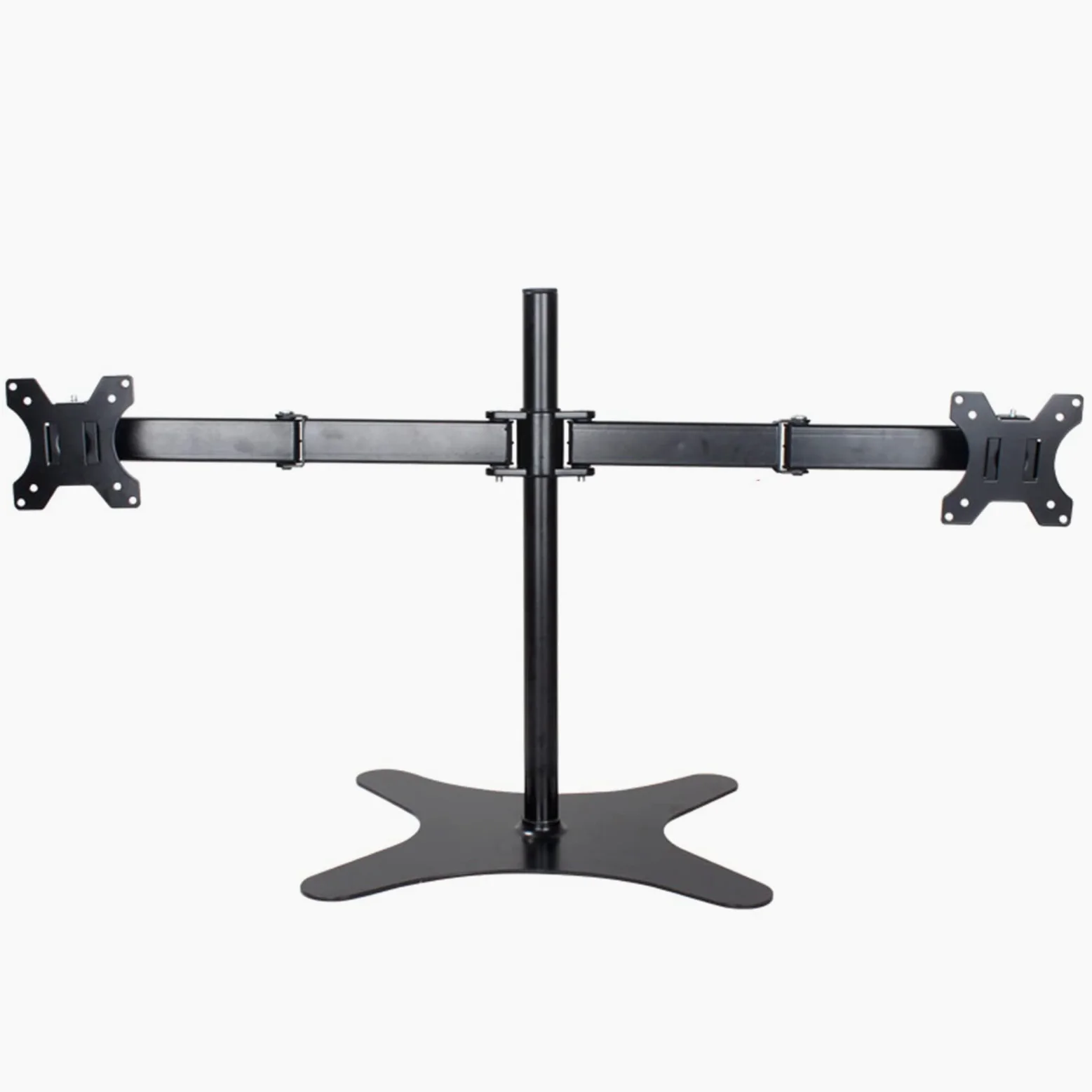 Supporto per Doppio Monitor, Supporto da Scrivania Autoportante per 2 Schermi Fino A 32 Pollici, Bracci Completamente Regolabili, con 75X75 Mm, 100X100 Mm