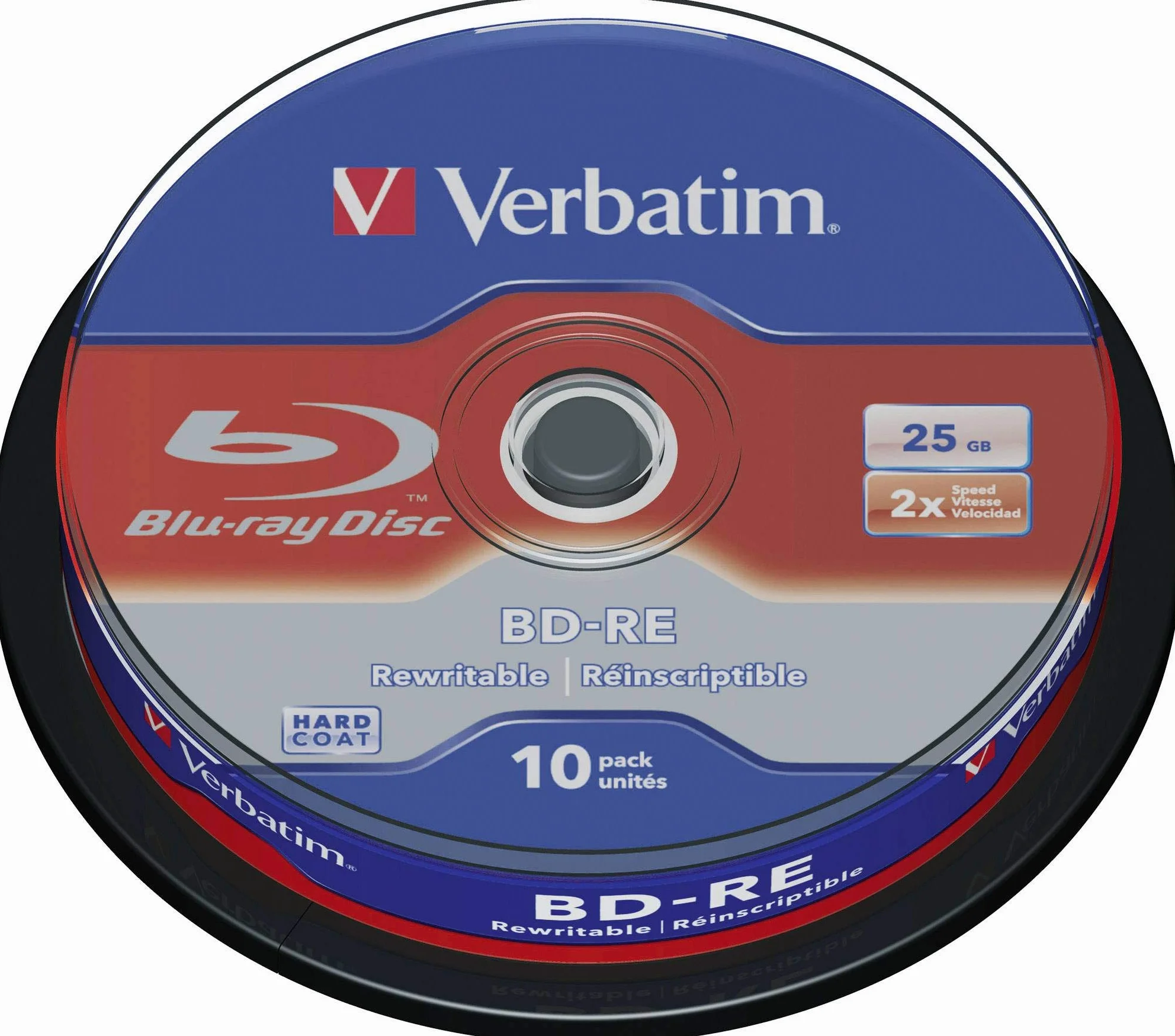 Verbatim BD-RE 25GB Blu-ray Riscrivibile (BD-RE), Confezione da 10