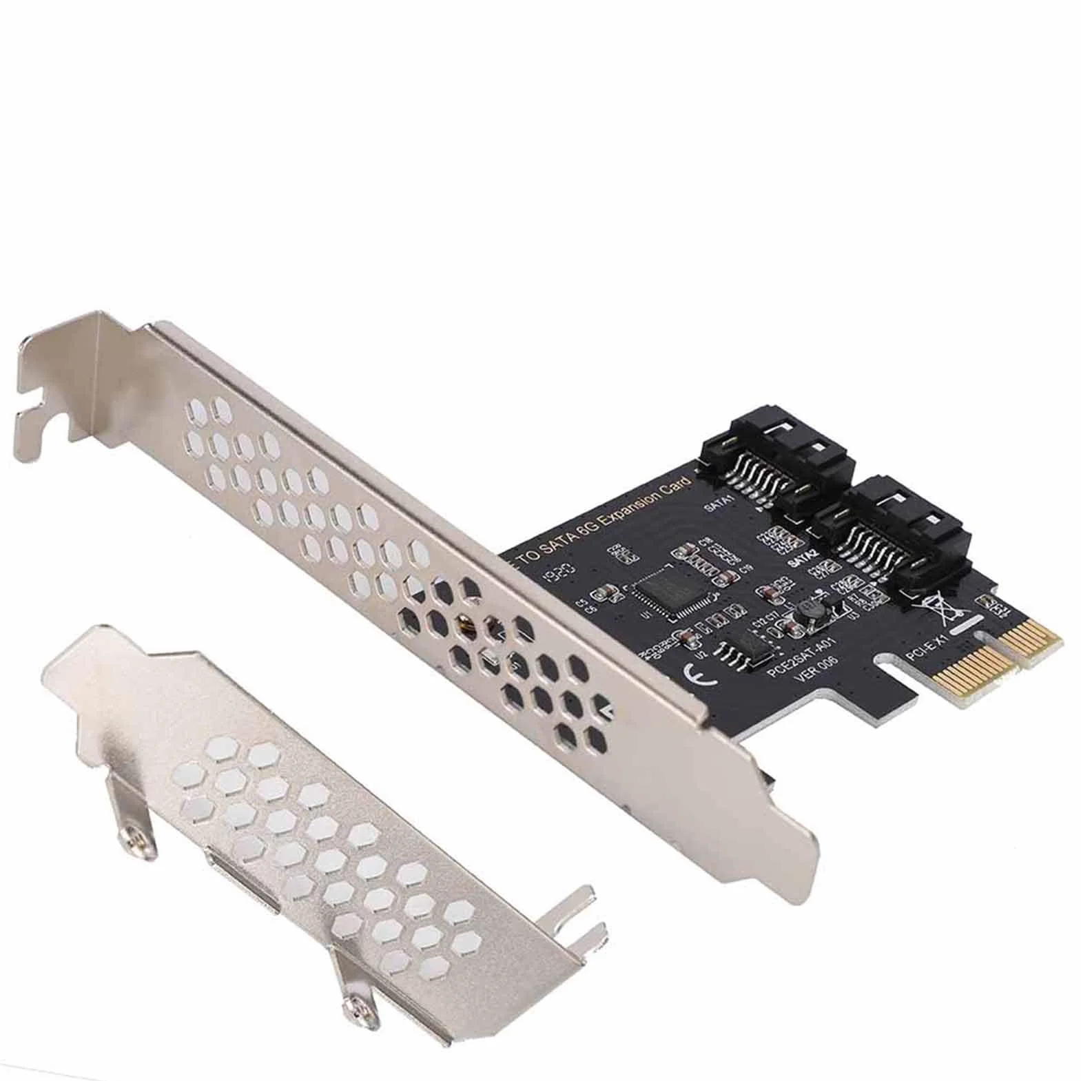 Scheda Pci Controller Scsi 15×13×2 Pci e Carte Pci a 3. 0 2 Porte Iii 6gbps Adattatore di Espansione Schede Schede Grafiche Sata3 Maschio Femmina