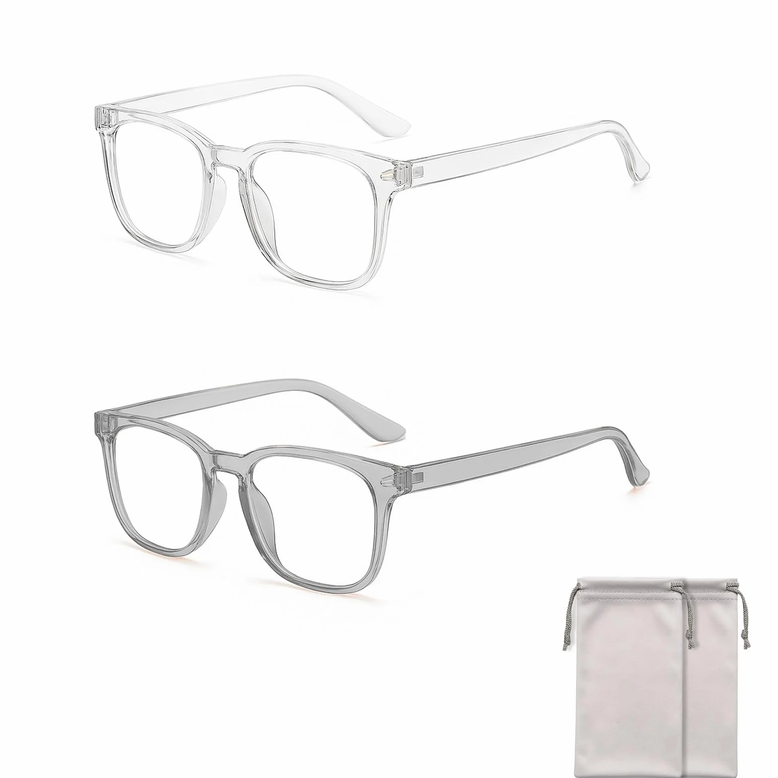 Occhiali Anti Luce Blu Uomo Donna Trasparente Verde Acqua Blocco Anti-Affaticamento Computer Filtro