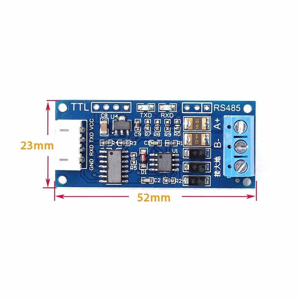 Convertitore da TTL a RS485 XY-K485 TTL a RS485 modulo convertitore porta seriale controllo automatico della direzione di flusso scheda adattatore per AVR