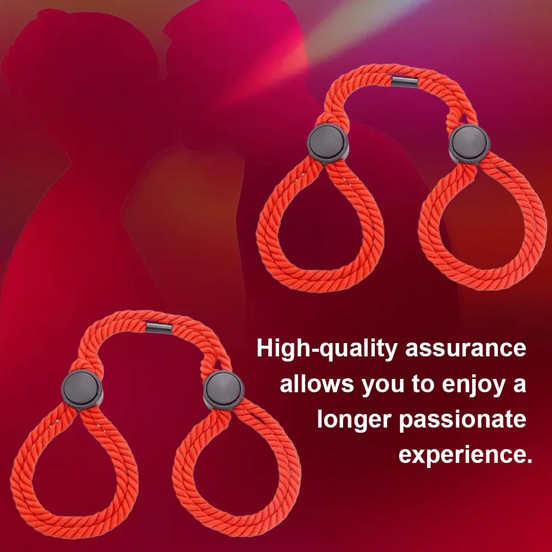 Kit Bondage Set per Coppie - Corde Rosse per Principianti, Fune SM, BDSM