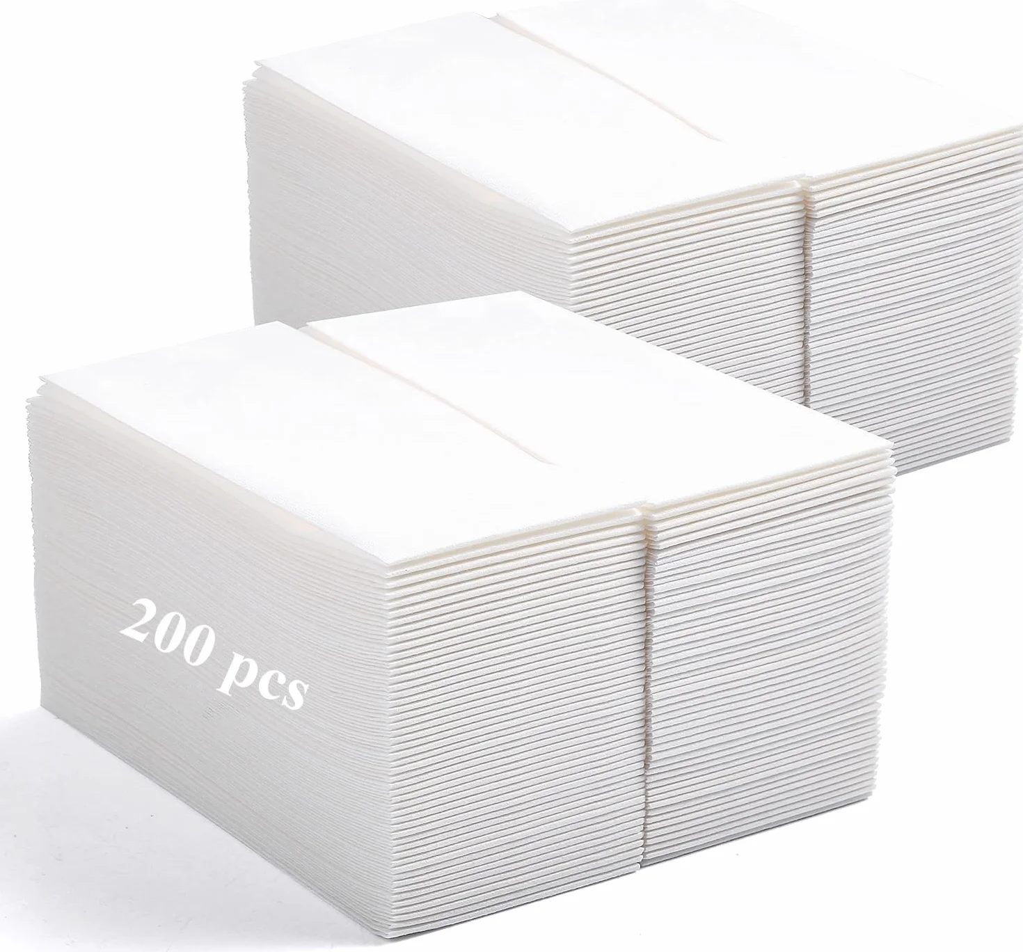 LEKOCH Tovaglioli di Carta Bianchi Monouso 43x30 cm Effetto Tessuto per Feste Matrimoni