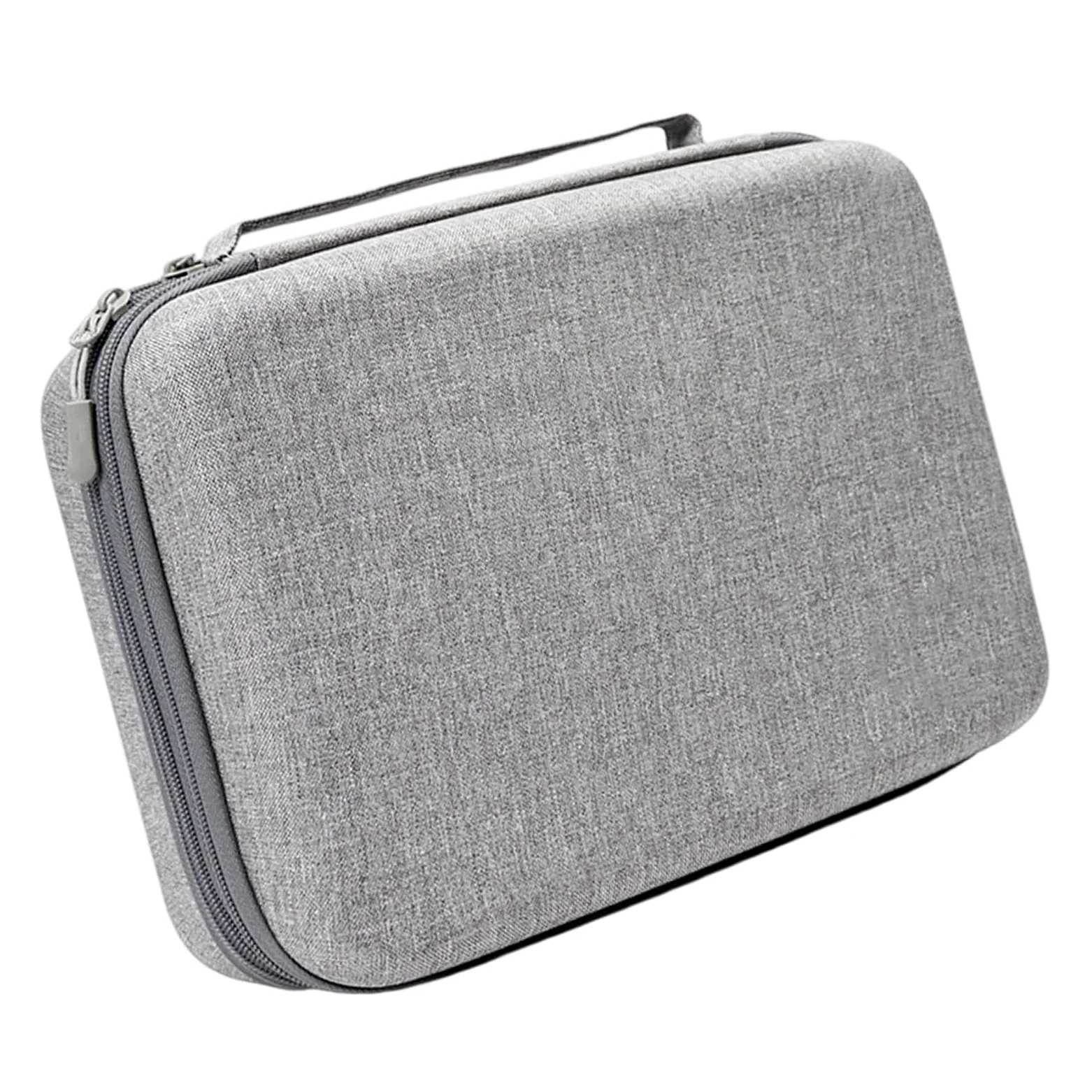 Custodia ergonomica doppia custodia protettiva impermeabile organizer per viaggio antiurto gadget elettronici borsa di immagazzinaggio, grigio