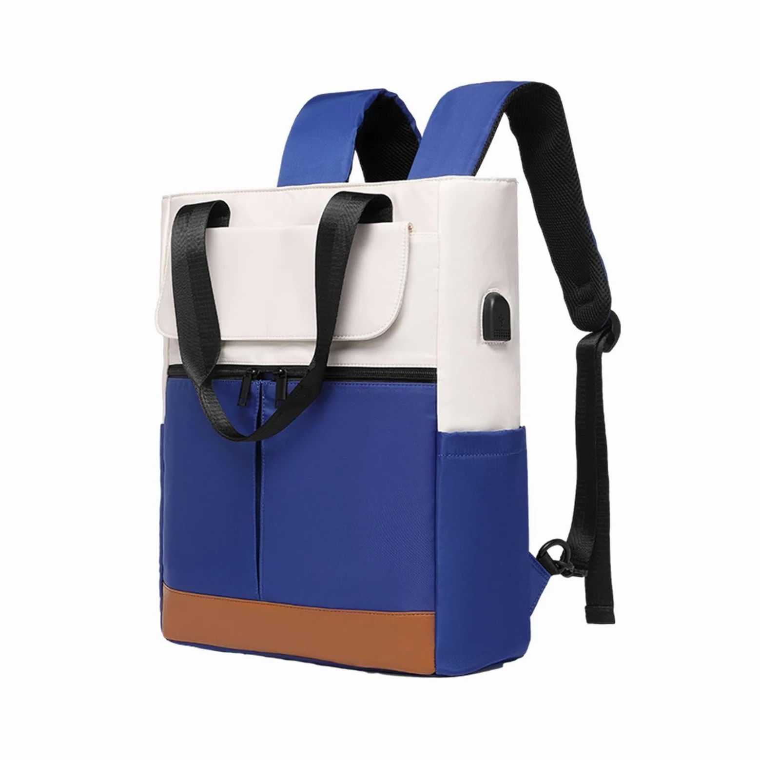 Zaino per laptop, zaino da viaggio - Grande zaino da trekking con porta di | ricarica USB - Zaino college, zaino casual, borsa da esterno, borsa per computer per uomo donna, Blu viola, se beskrivning