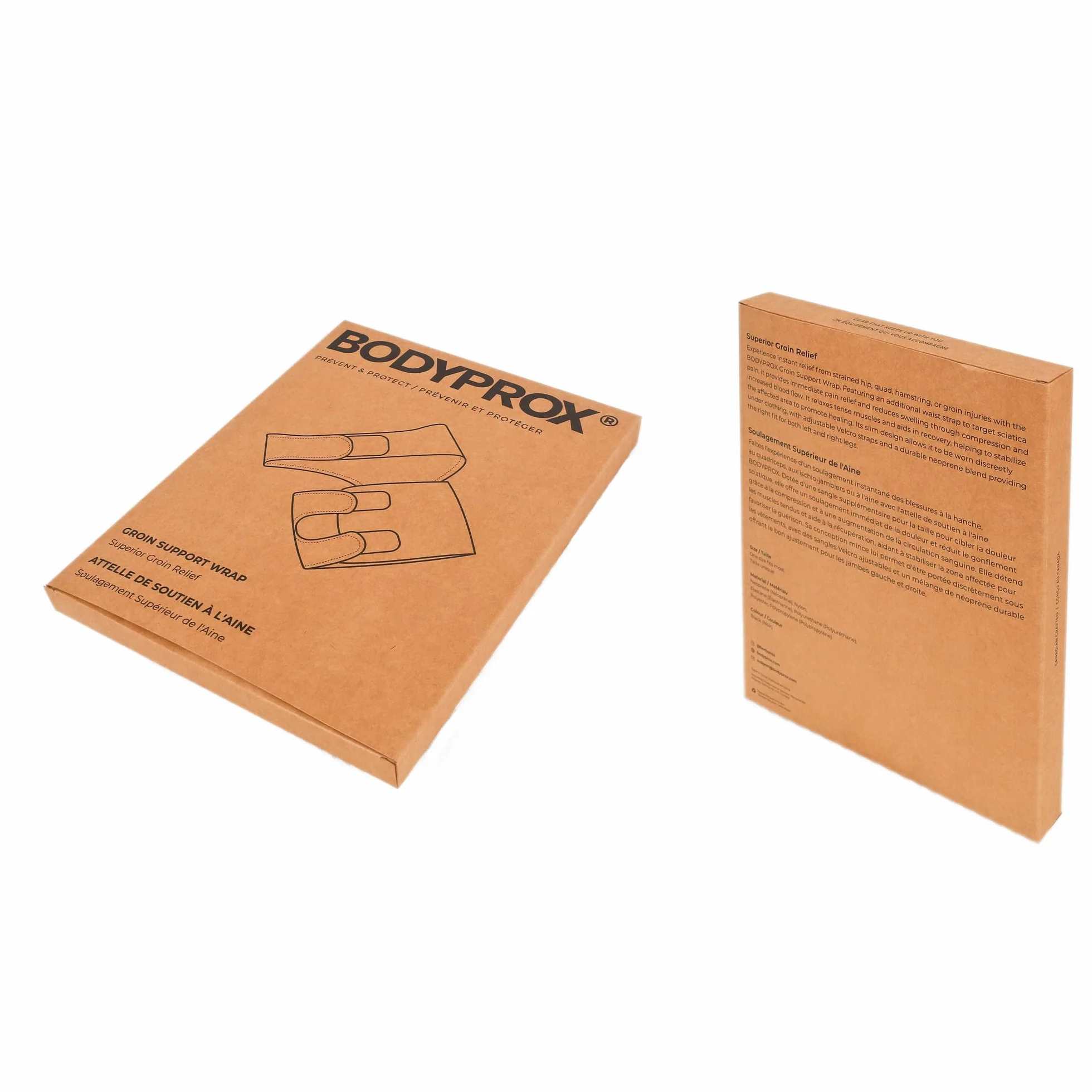 Bodyprox Groin Wrap, Supporto Regolabile per Dolore all'Anca, Coscia e Nervo Sciatico