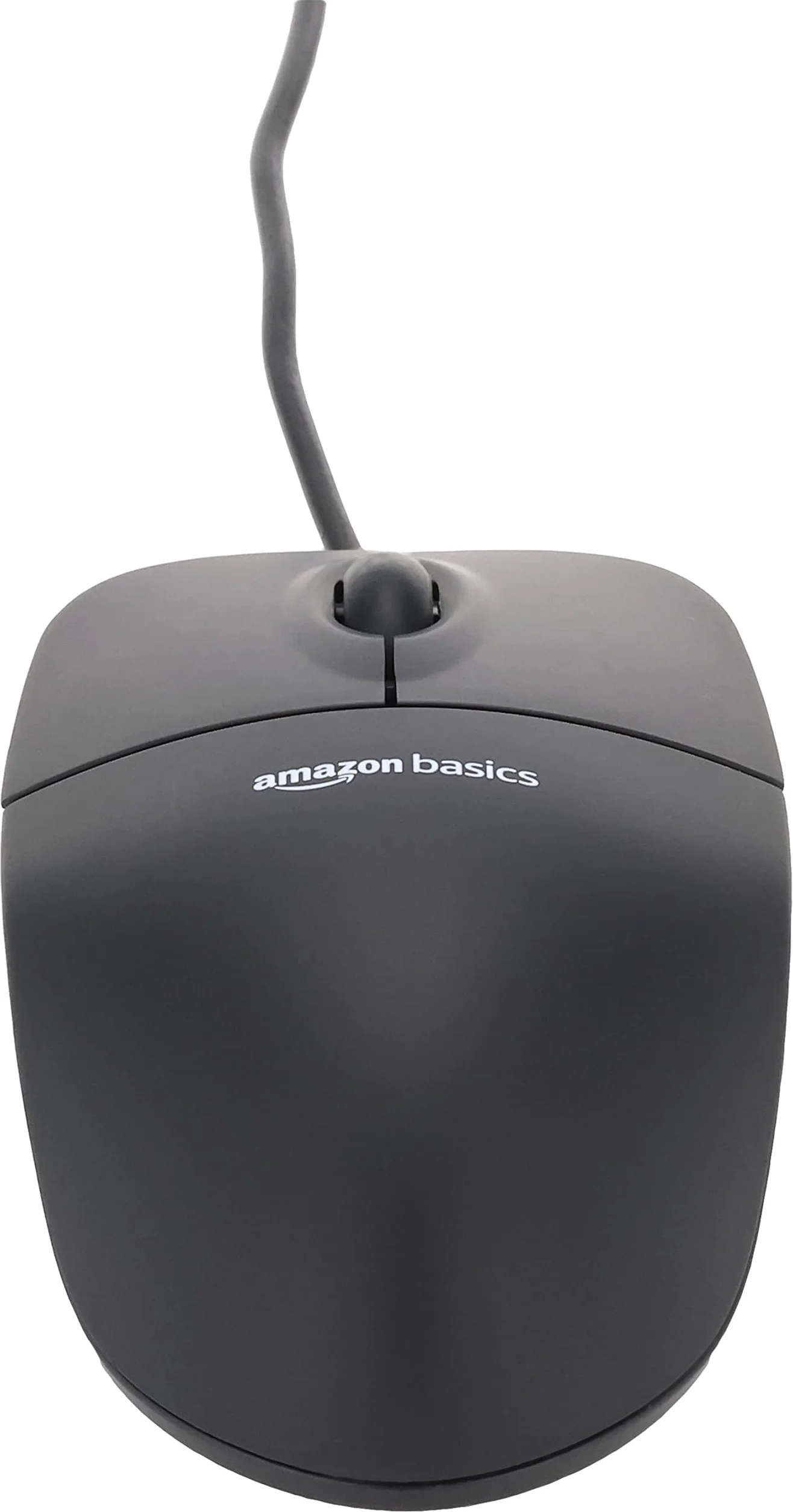 Amazon Basics Mysz optyczna czarna USB 3 przyciski Windows Mac OS X