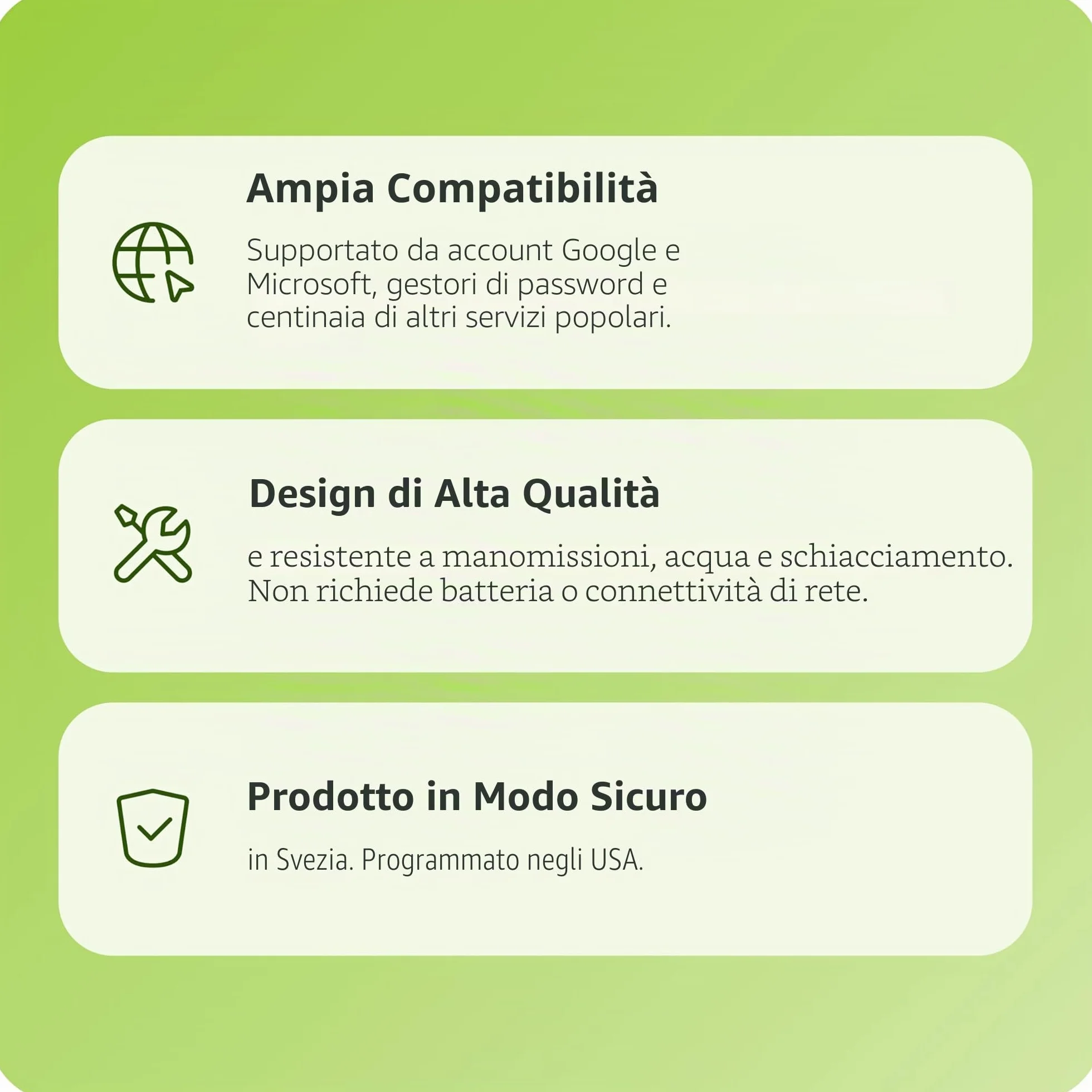 Yubico – YubiKey 5C – Due Factor Autentication USB e NFC Security Key, adatta alle porte USB-C e ai dispositivi mobili supportati NFC – protegge i vostri account online con More Than a password.
