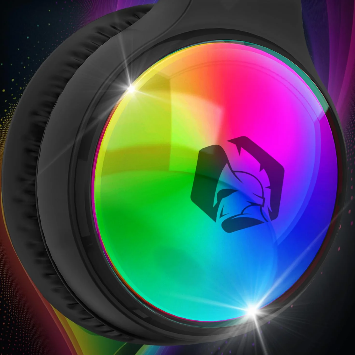 EMPIRE GAMING – Icarus S16 Cuffie Gaming RGB – per PS5, PS4, Xbox One/Series, PC, Mac, Smartphone, Tablet – Telecomando – Audio Stereo ad Alta Definizione – Microfono Flessibile