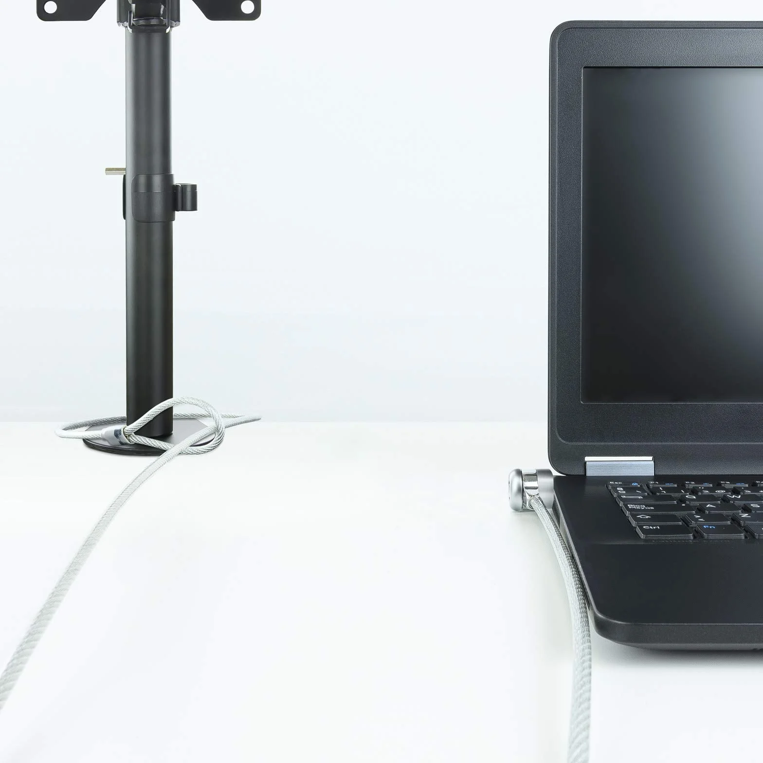 TOOQ TQCLKC0025 - Cavo di sicurezza per laptop con chiave, argento, 1,5 metri