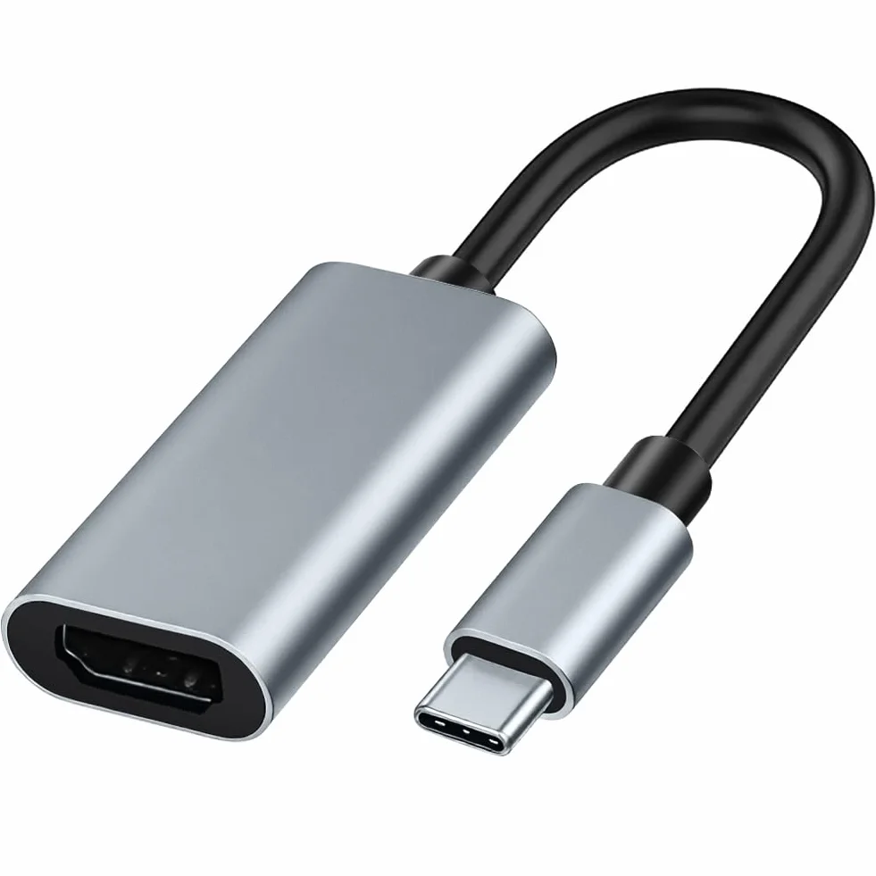 AXFEE Adattatore HDMI USB C, 4K@30Hz, Adattatore USB C HDMI, Compatibile con iPhone 17/16Pro/16Pro Max/16/15, MacBook Pro/Air, iPad Pro/Air, Pixelbook, Samsung Galaxy S/Note, Dell XPS, Surface Pro