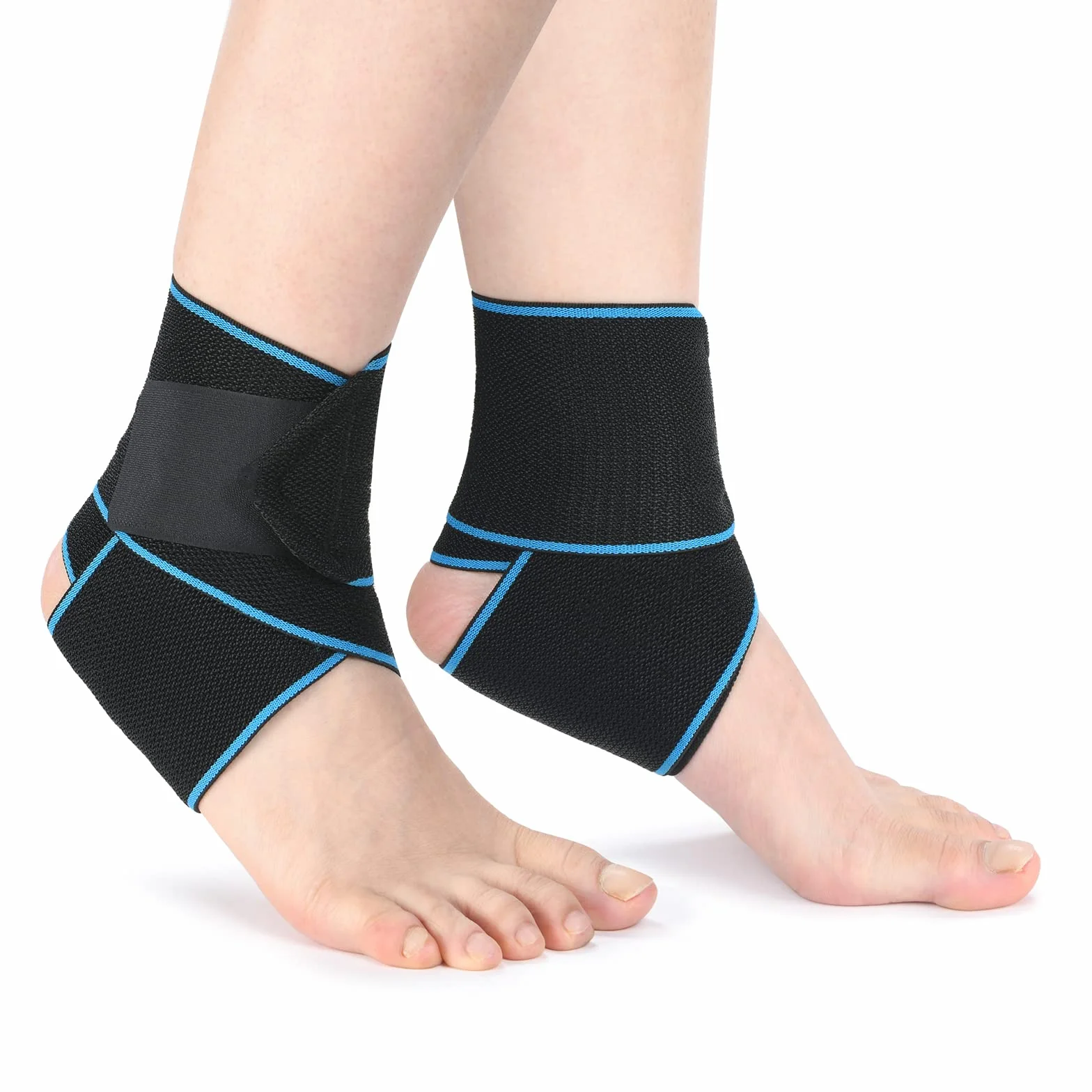 ACWOO Cavigliera Sportiva 2 Pezzi Tutore Caviglia Distorsione Supporto Regolabile Traspirante