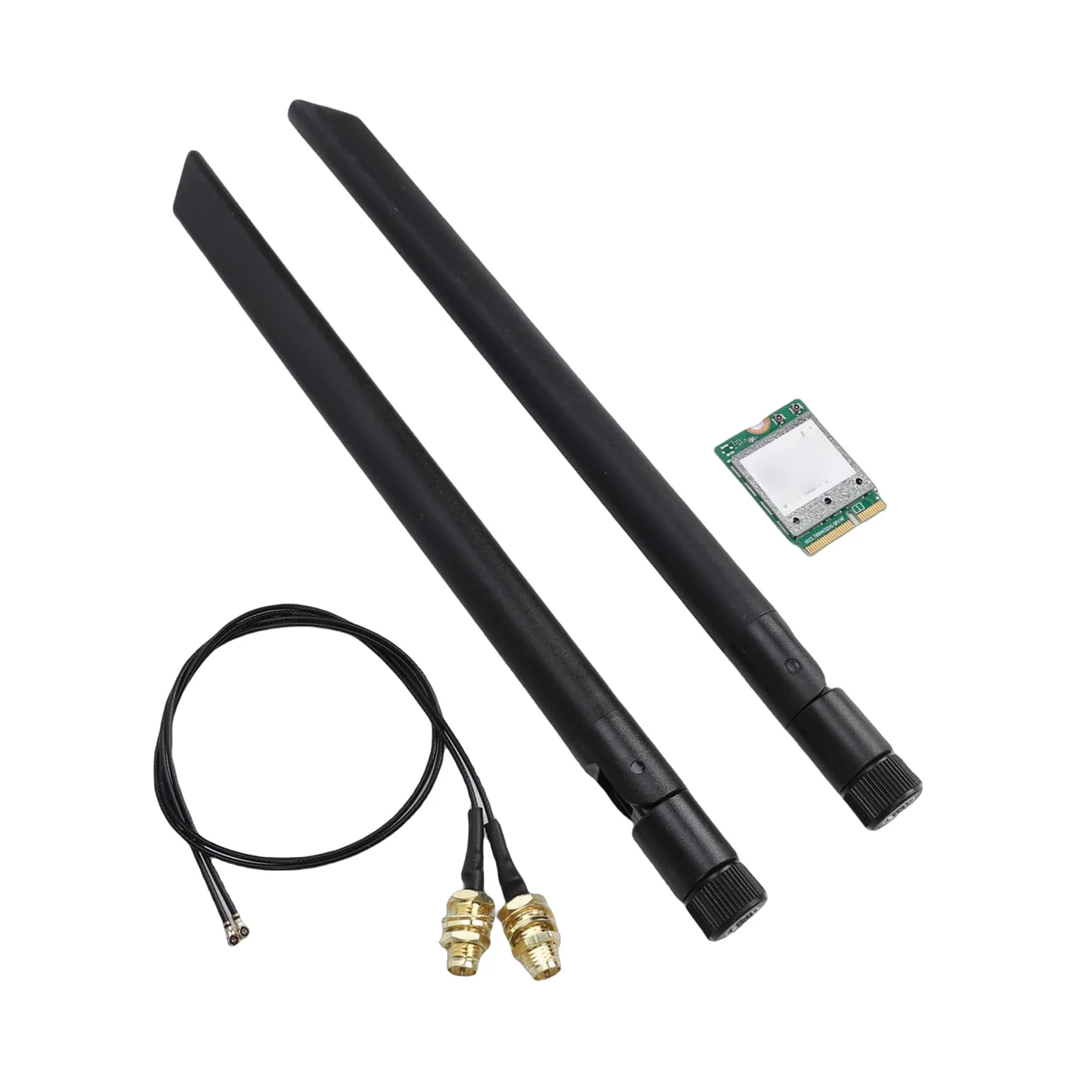 SIXRUN Scheda di Rete Wireless WiFi 7 M.2, Adattatore WiFi Tripla Banda PCB, 5,8 Gbps 2x2 MU MIMO 320 MHz 4K QAM, per Laptop PC Desktop 11
