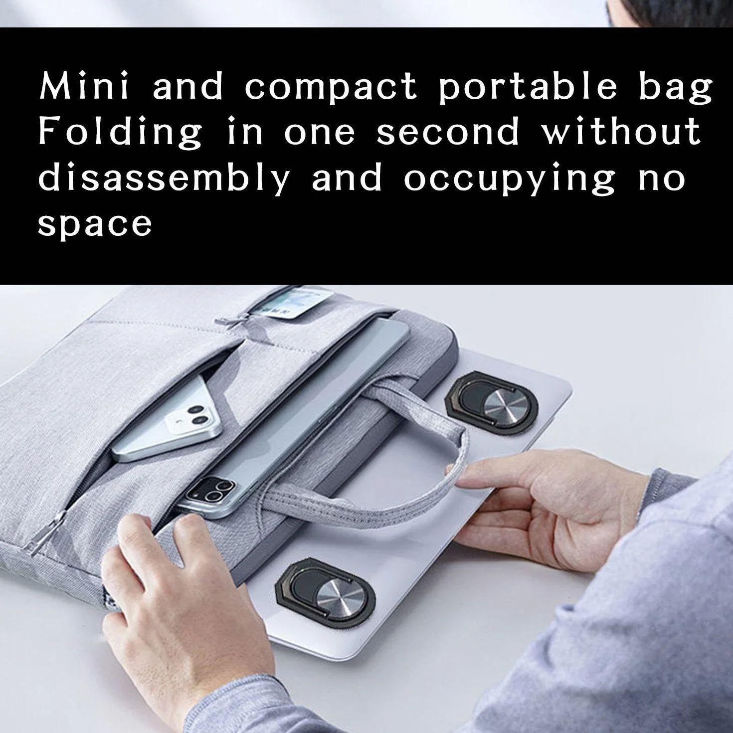 2 Paia Di Supporti Per Laptop Invisibili e Portatili, Mini Supporti Pieghevoli Di Raffreddamento, Accessori Per Computer