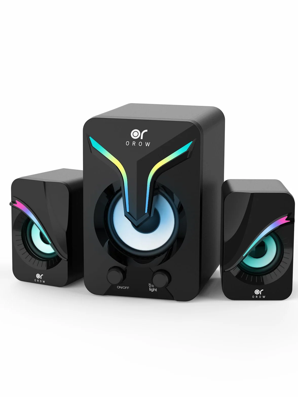 Altoparlanti PC 2.1 Stereo 11W con Subwoofer, Ingresso AUX 3.5mm, Alimentazione USB, S212