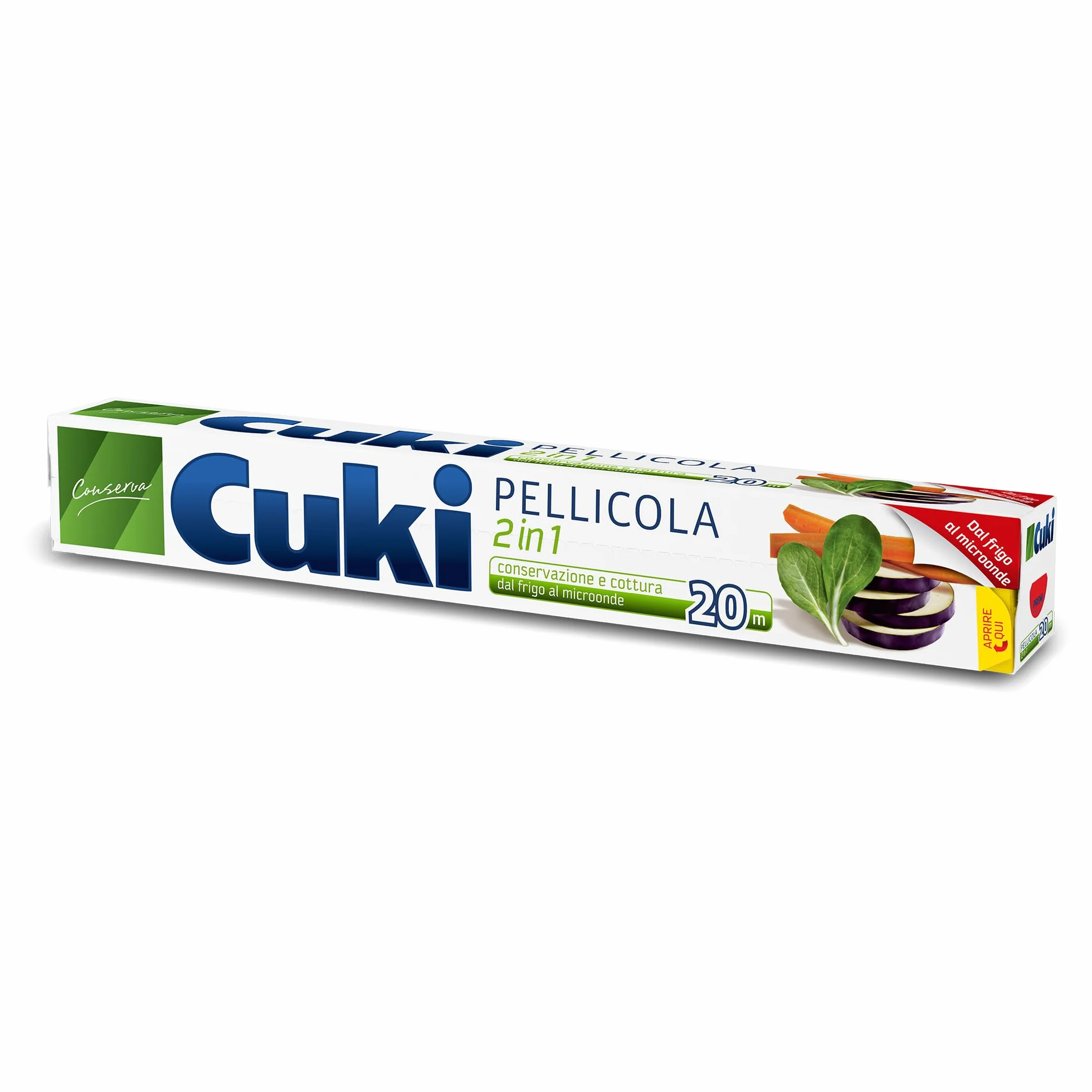 Cuki Pellicola 2in1 dal frigo al microonde 20 metri 6 Confezioni