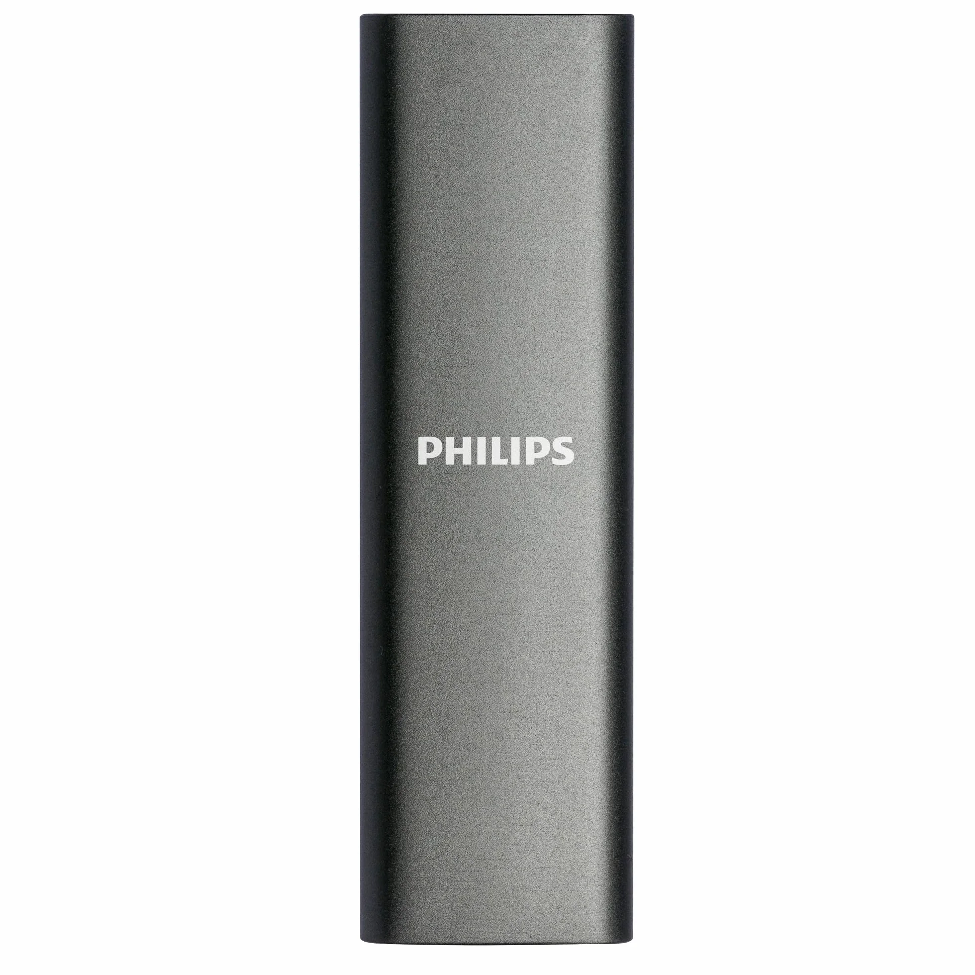 Philips SSD esterno portatile 2TB - Ultra Slim SATA Ultra Speed USB-C, velocità di lettura fino a 550 MB/s, alluminio