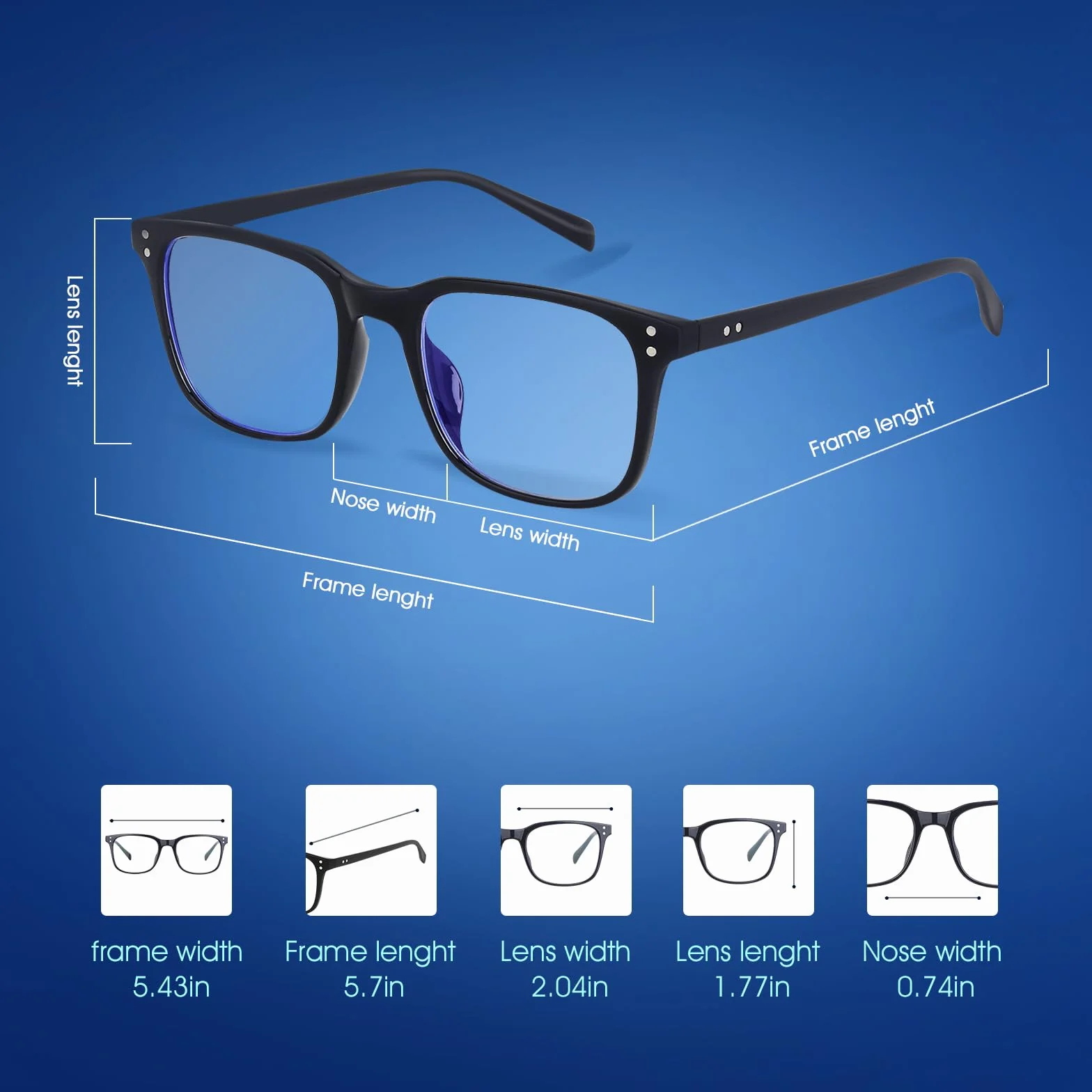 Occhiali Antiriflesso Anti Luce Blu Per PC Gaming Uomo Donna GI799