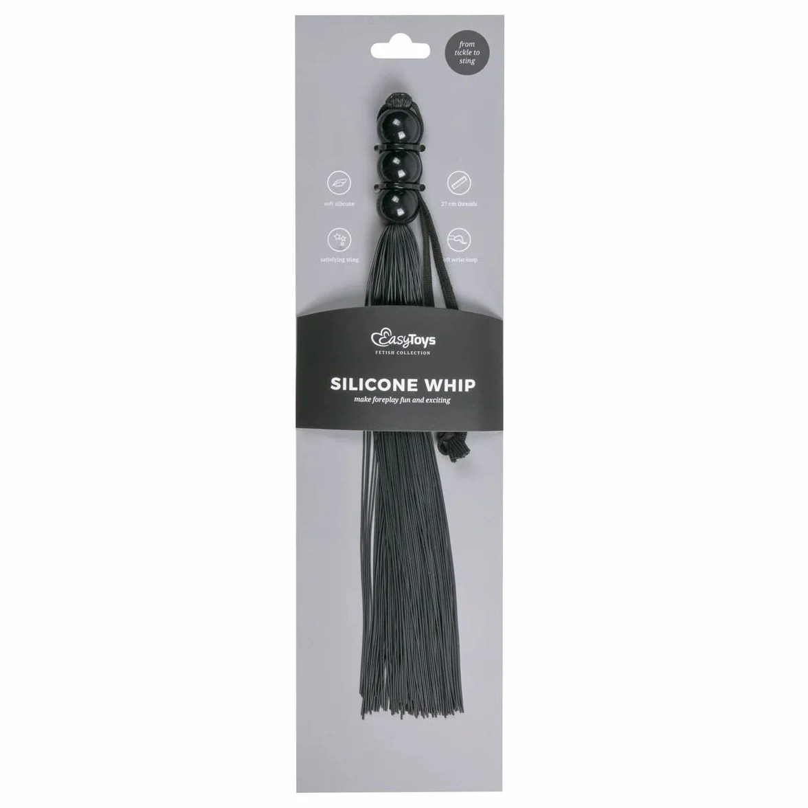 Easytoys Fetish Collection Frusta di Silicone Nero 83g