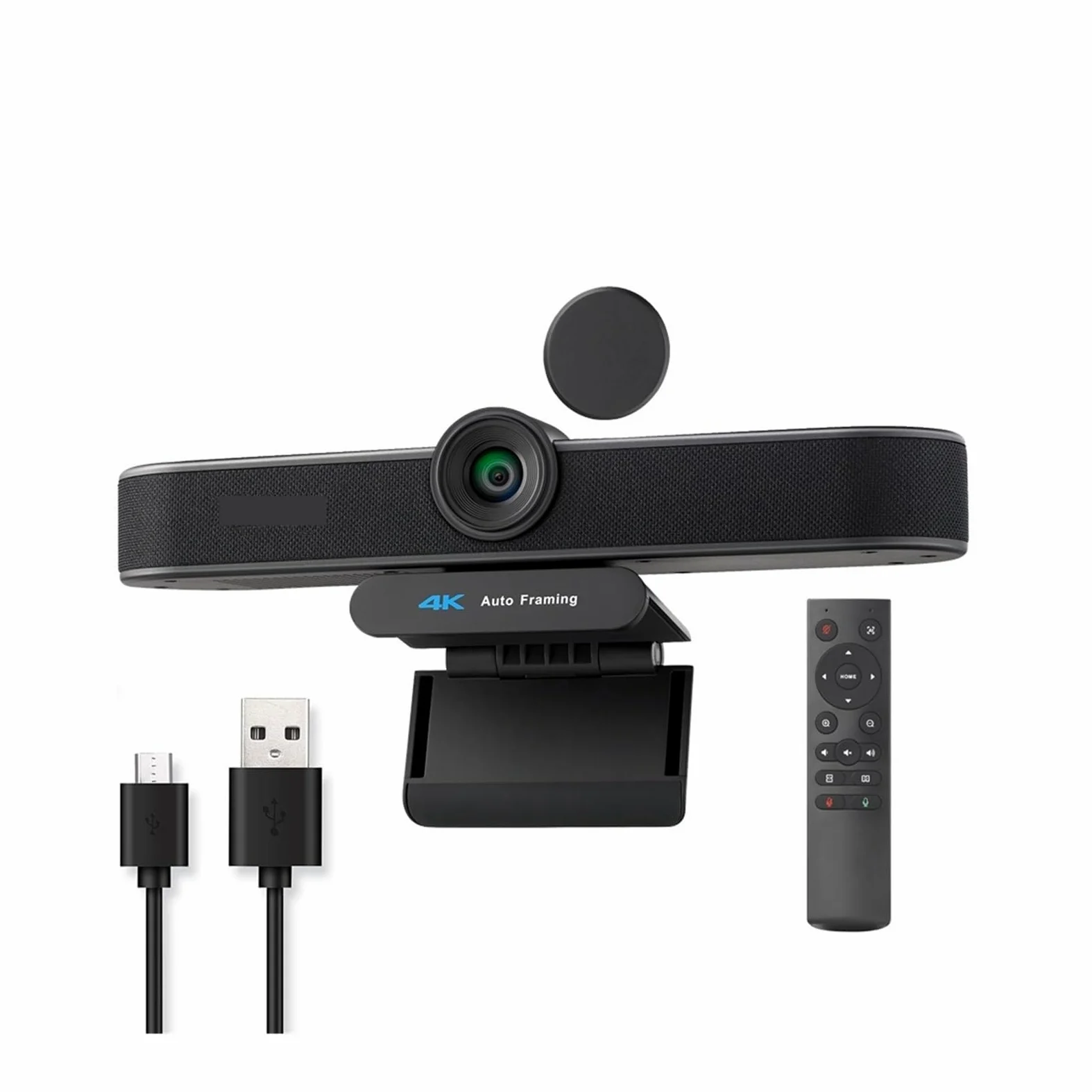 Webcam Webcam for conferenze Zoom digitale 8MP 4x con inquadratura automatica su webcam for PC USB 2K for conferenze, streaming live, registrazione(A)