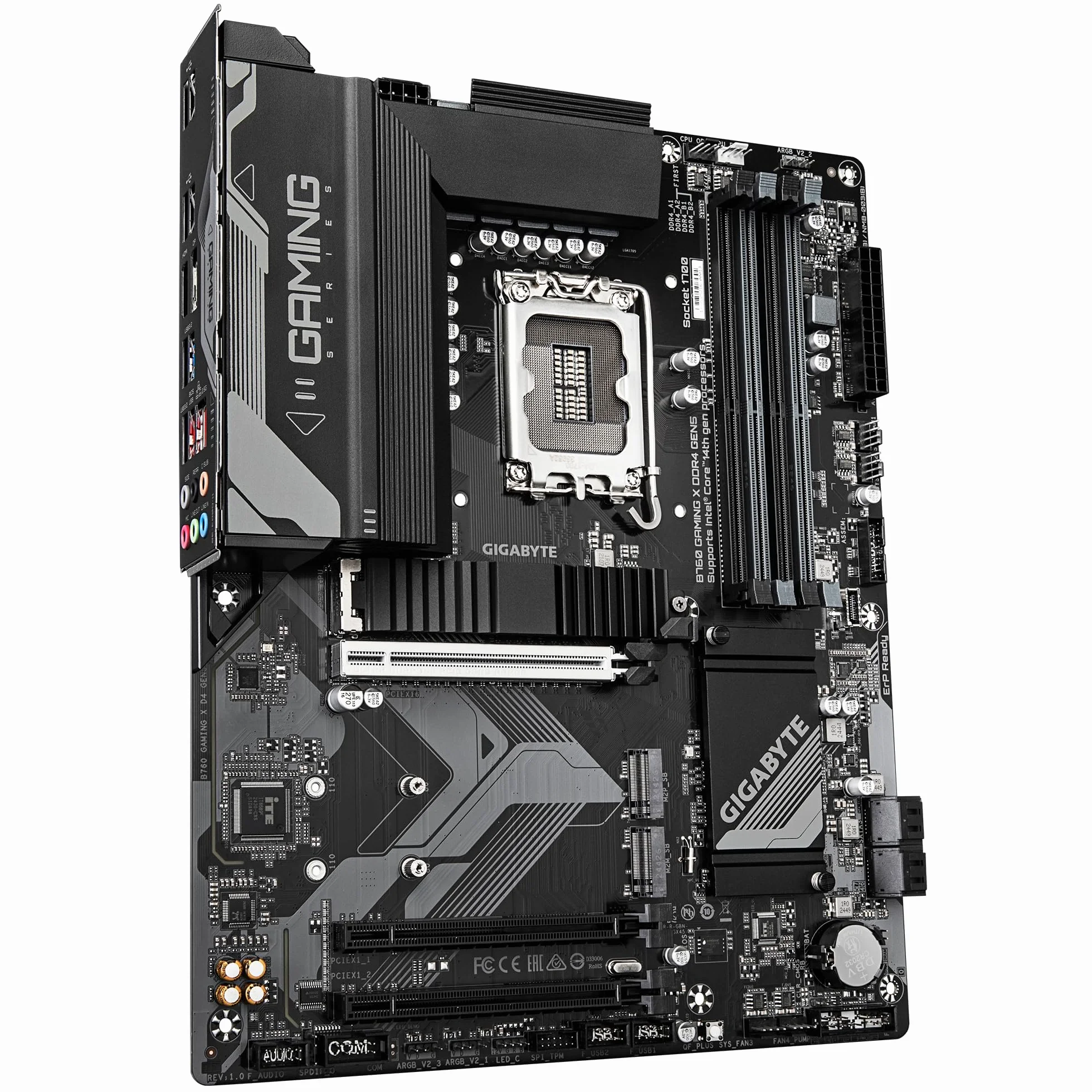 GIGABYTE B760 GAMING X DDR4 GEN5 Scheda Madre – Supporta processori Intel Core 14ᵃ generazione, VRM 8+1+1 fasi, fino a 5333 MHz DDR4 (OC), 3xPCIe 4.0 M.2, LAN 2.5GbE, USB 3.2 Gen 2