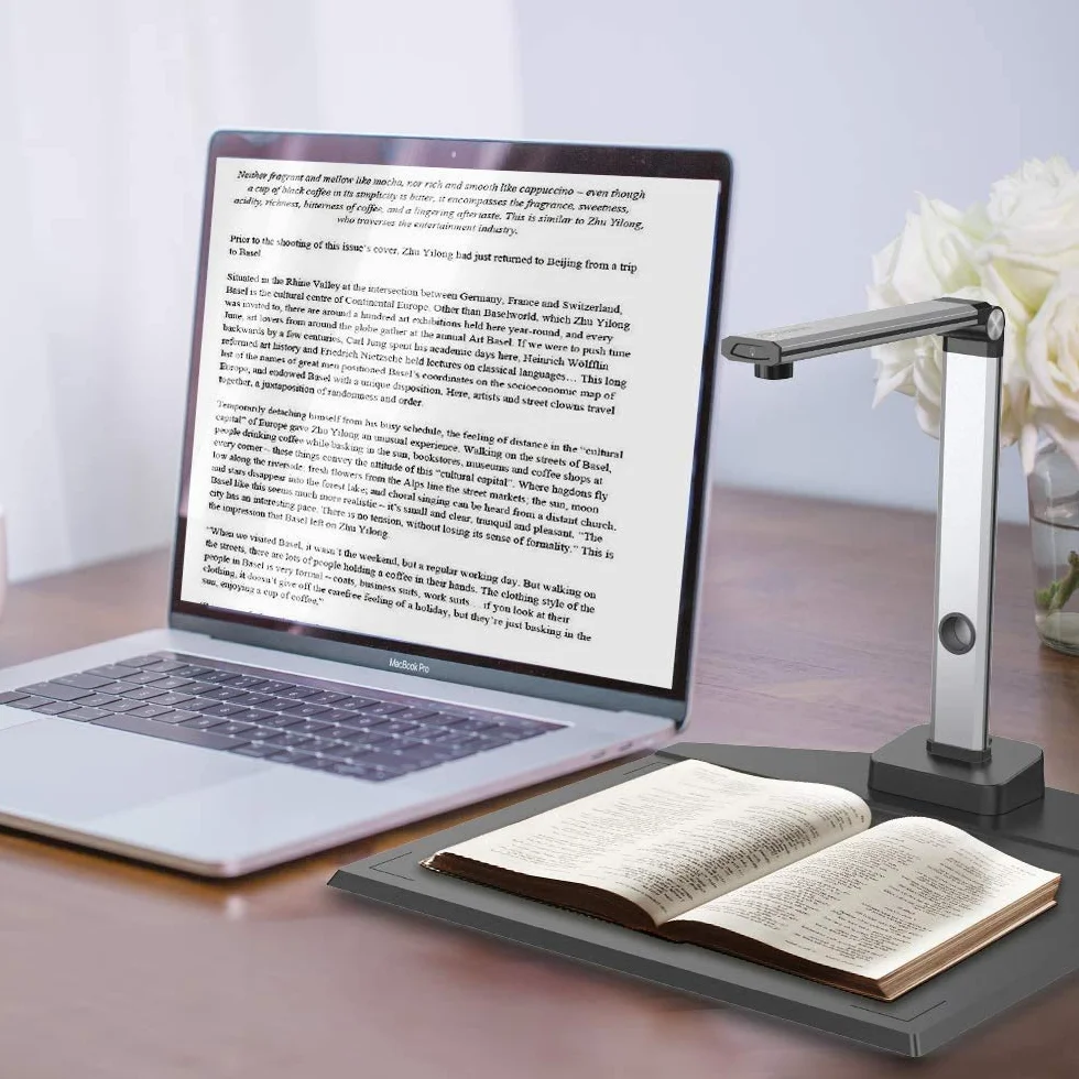 JOYUSING Scanner per Documenti Portatile HD 14 MP A3 OCR PDF Word Windows Mac