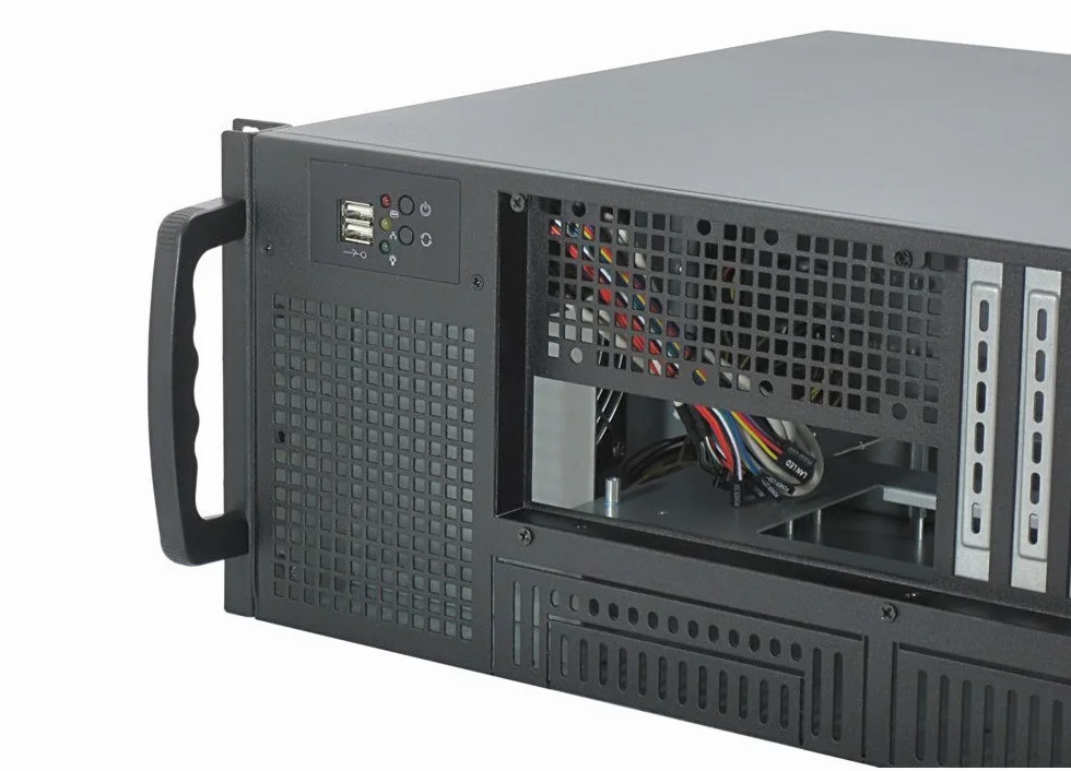 Server Case Industriale da Rack 19 Pollici 4U IPC-E420 Accesso Frontale 35,5 cm