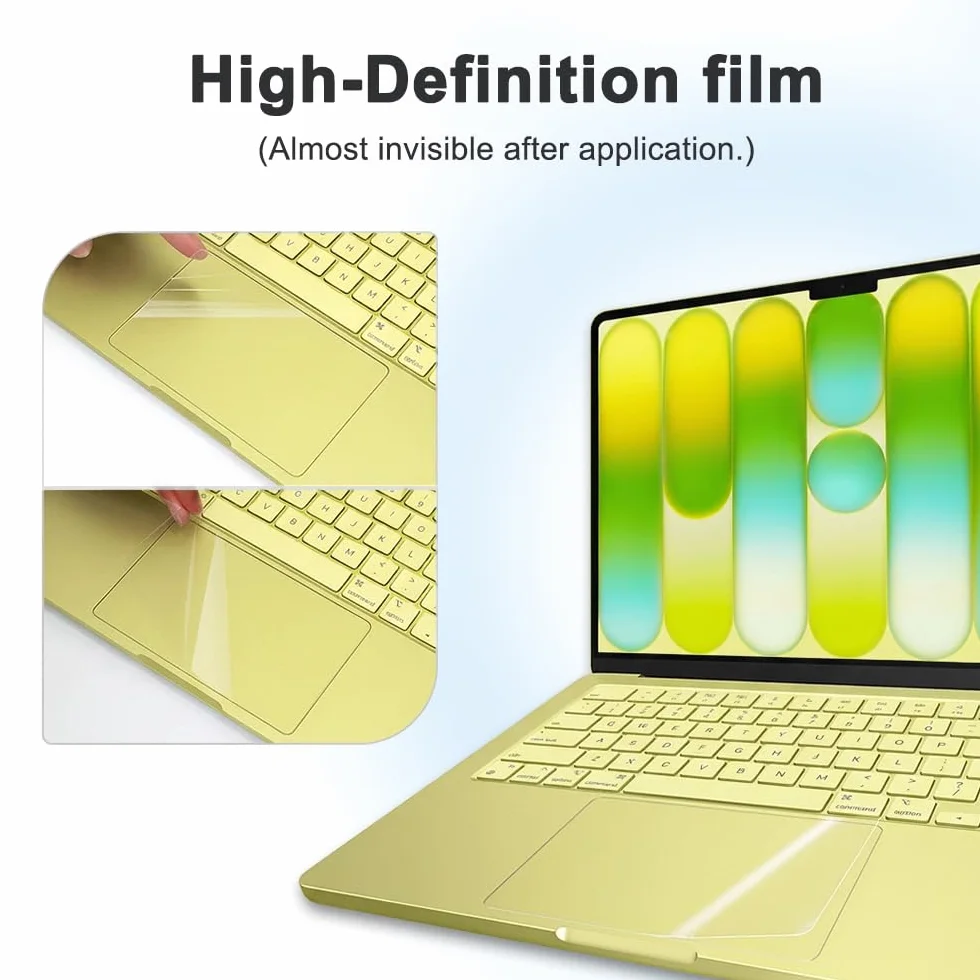 Confezione da 2 protezioni per trackpad per MacBook Neo 2026 da 13 pollici con chip A18 Pro (modello: A3404), copertura protettiva trasparente per touchpad per laptop, accessori protettivi ad