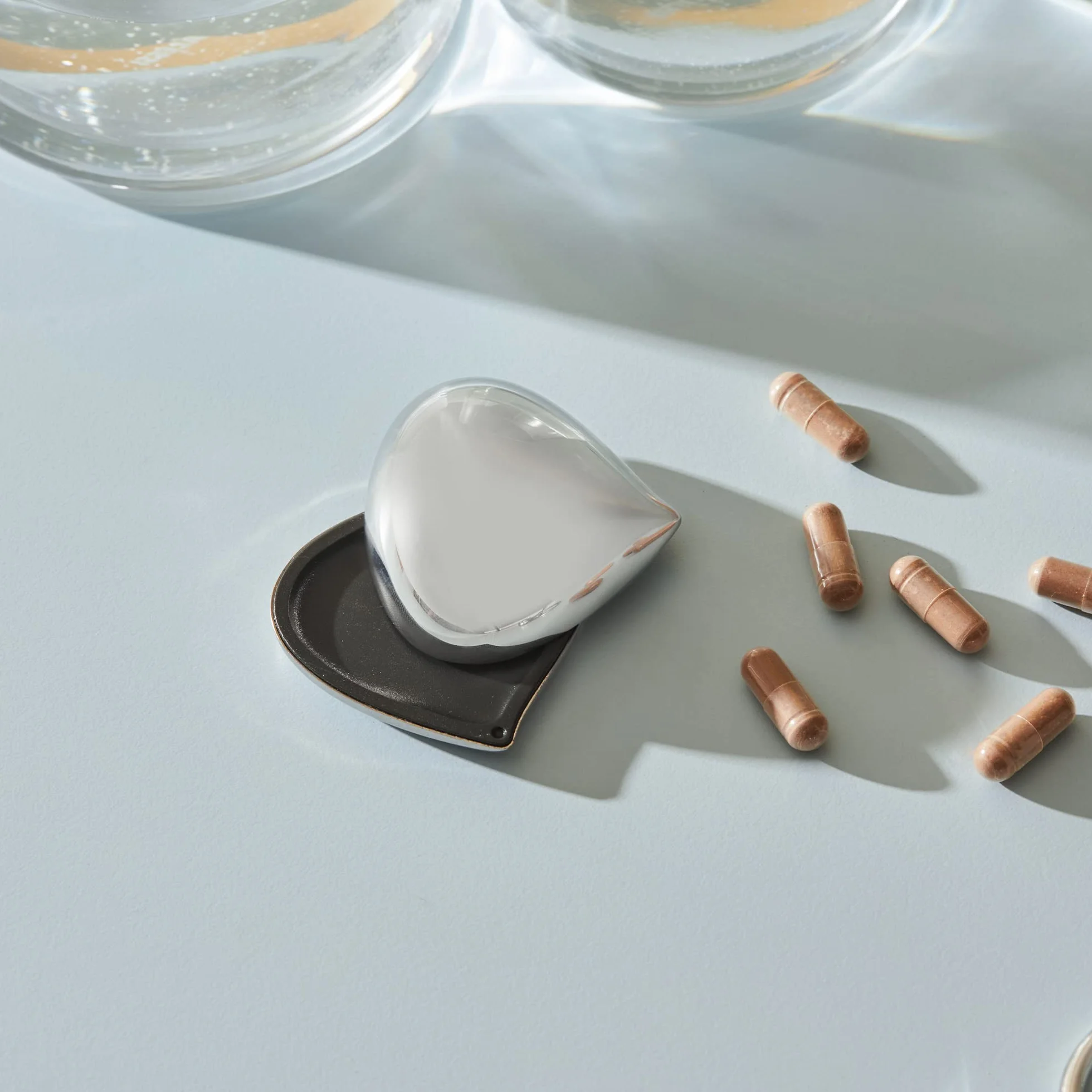Alessi CHB01 Chestnut Portapillole in Acciaio Lucido