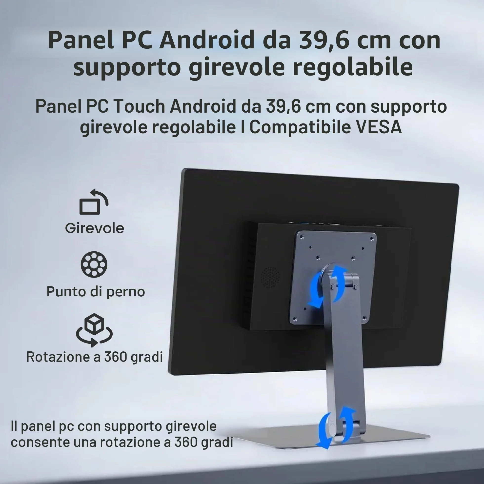 Panel PC 15.6" Android 12 RK3399 4GB RAM 64GB ROM Fanless Touchscreen 1920*1080 IPS HDMI2.0 USB3.0