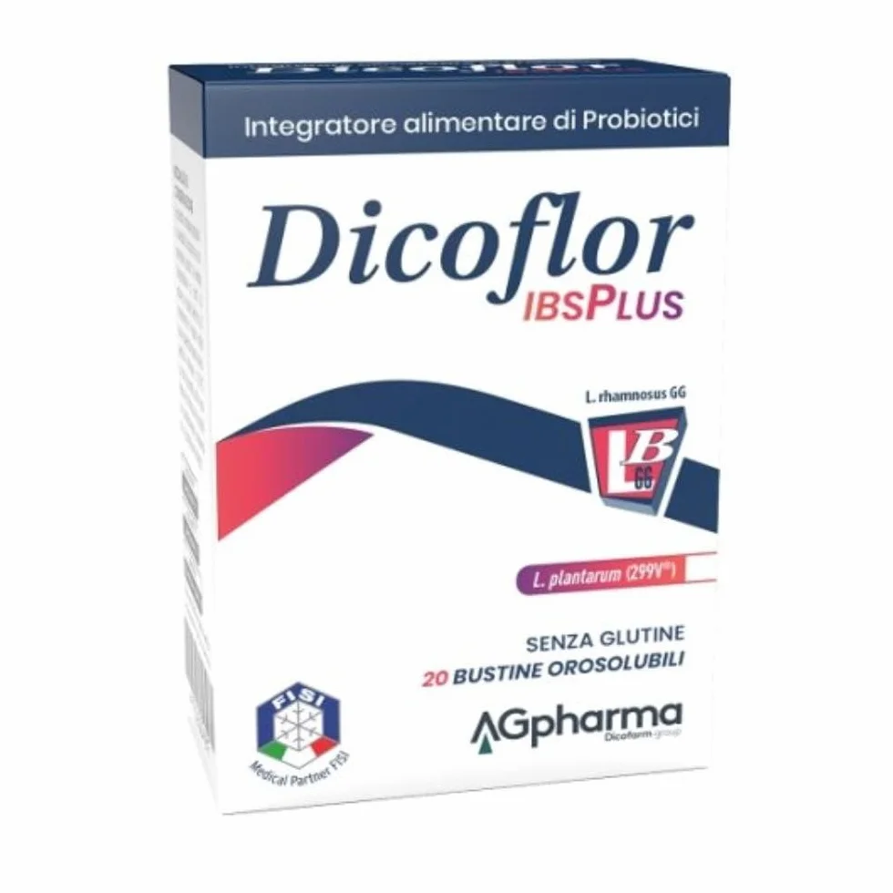 Dicoflor IBSPlus Integratore Alimentare Probiotici 20 Bustine Orosolubili