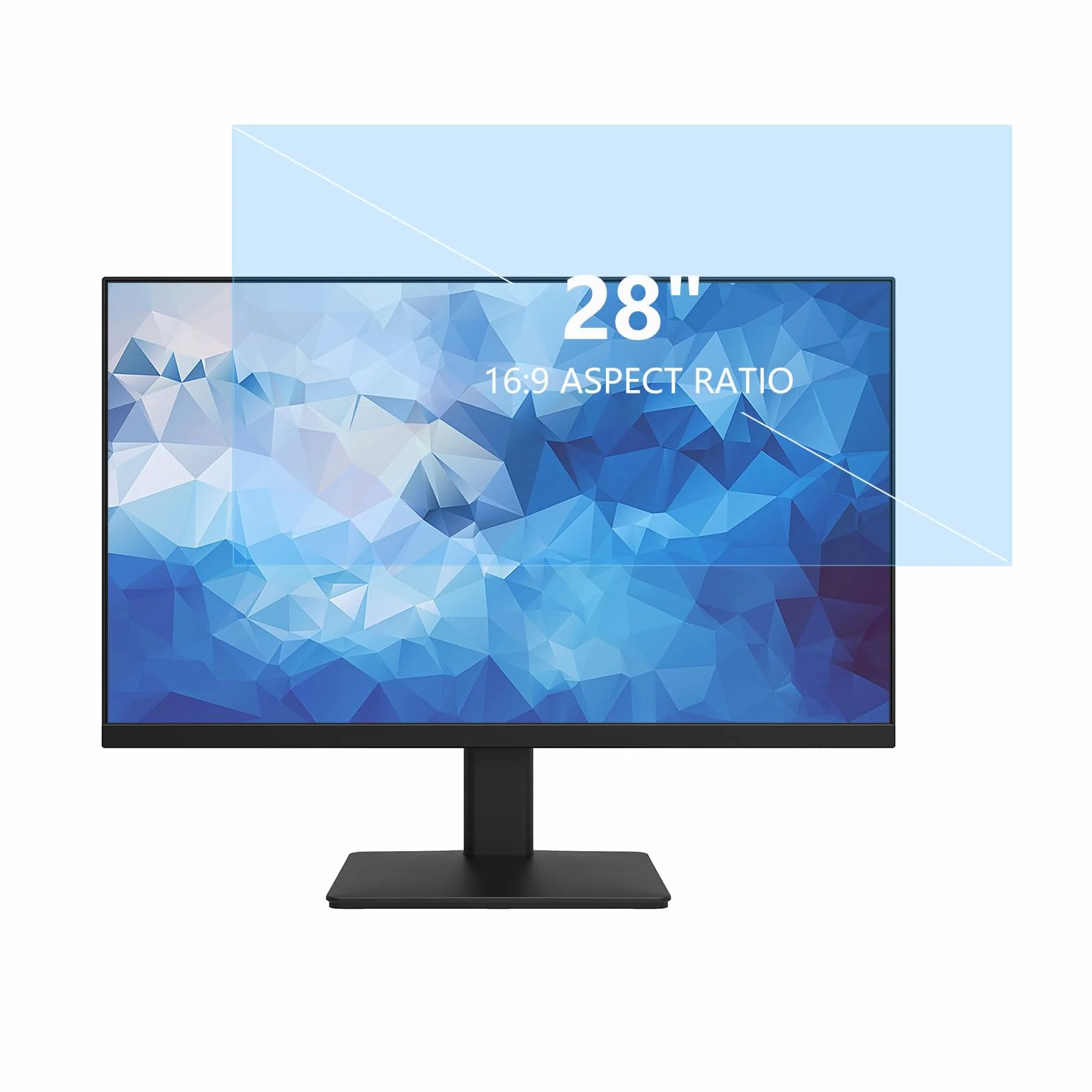 28 Pollici Anti Luce Blu Proteggi Schermo, Rimovibile Anti Luce Blu Filtro a Schermo, Proteggi Schermo Anti Blu Protezione Occhi Anti-UV per Computer 28"(16:9)