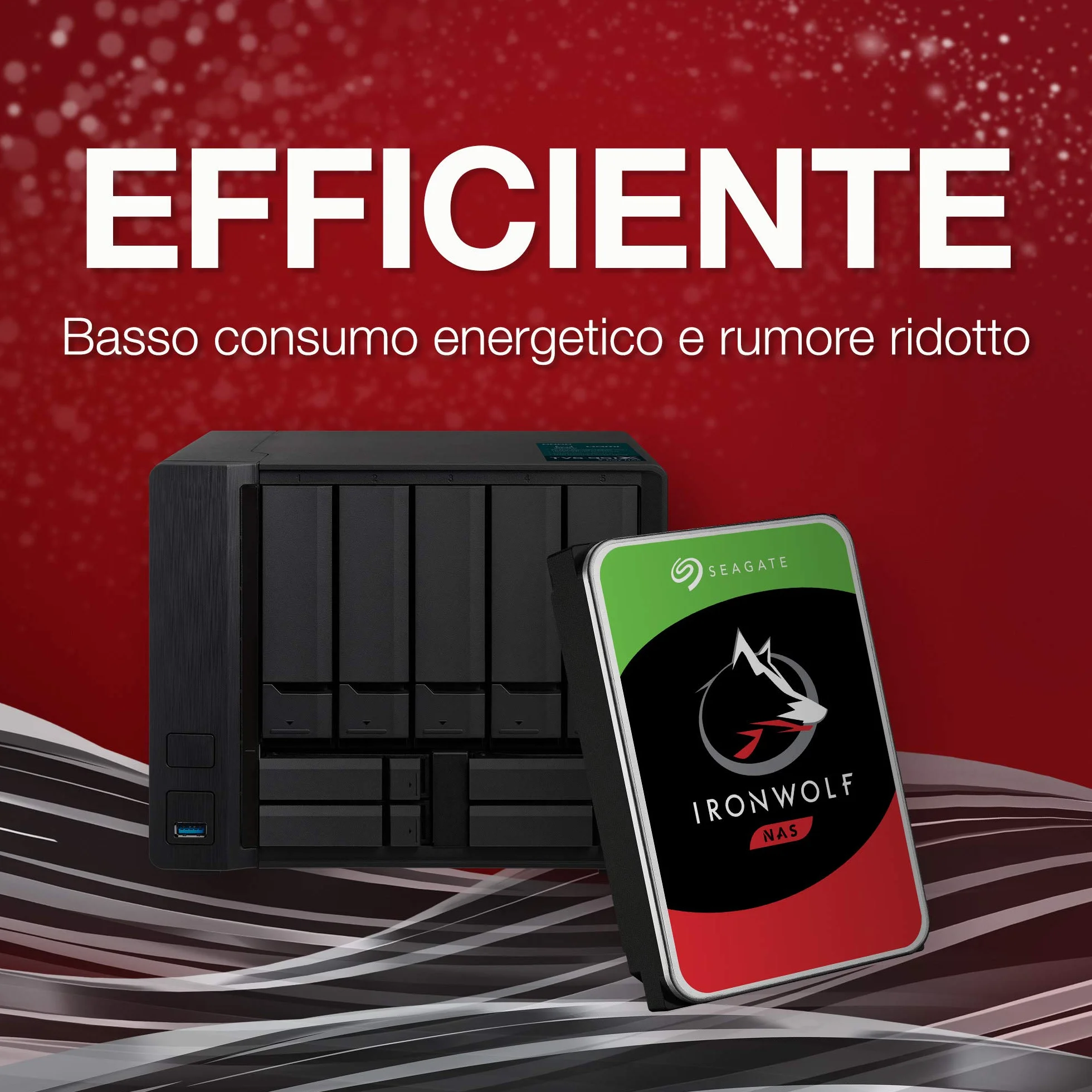 Seagate IronWolf, 4TB, Hard Disk SATA da 6GBit/s, HDD, CMR 3,5" 5.900 RPM, Cache da 64 MB per NAS con Sistema RAID, 3 anni Rescue Services (ST4000VN008)