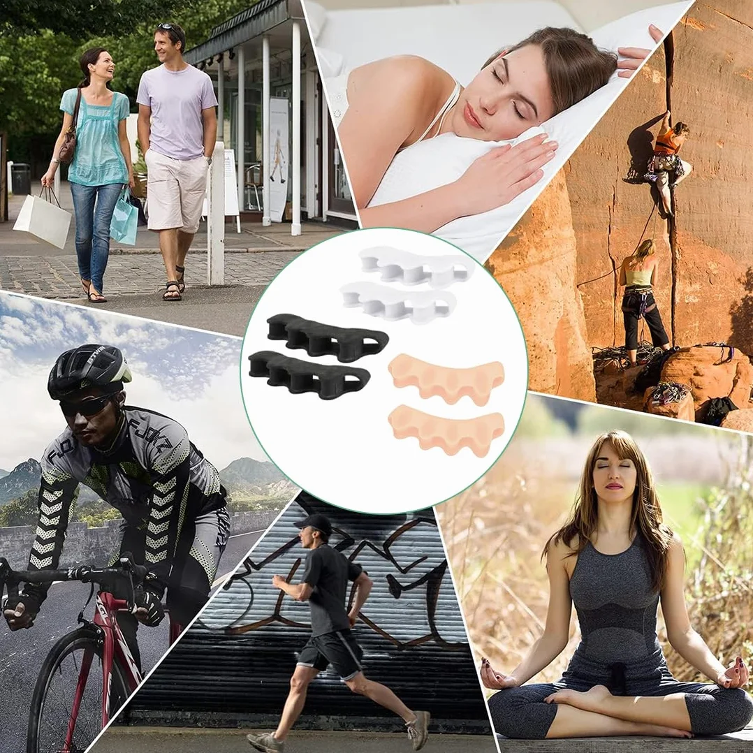 Separatore Dita Piede 6 Pezzi Distanziatore Per Dita Sovrapposte Uomini Donne