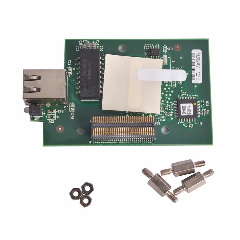 Scheda di rete per stampante di etichette Zebra ZM400 ZM600, modulo server di stampa Ethernet interno 79823 79501-011, adattatore LAN integrato di ricambio
