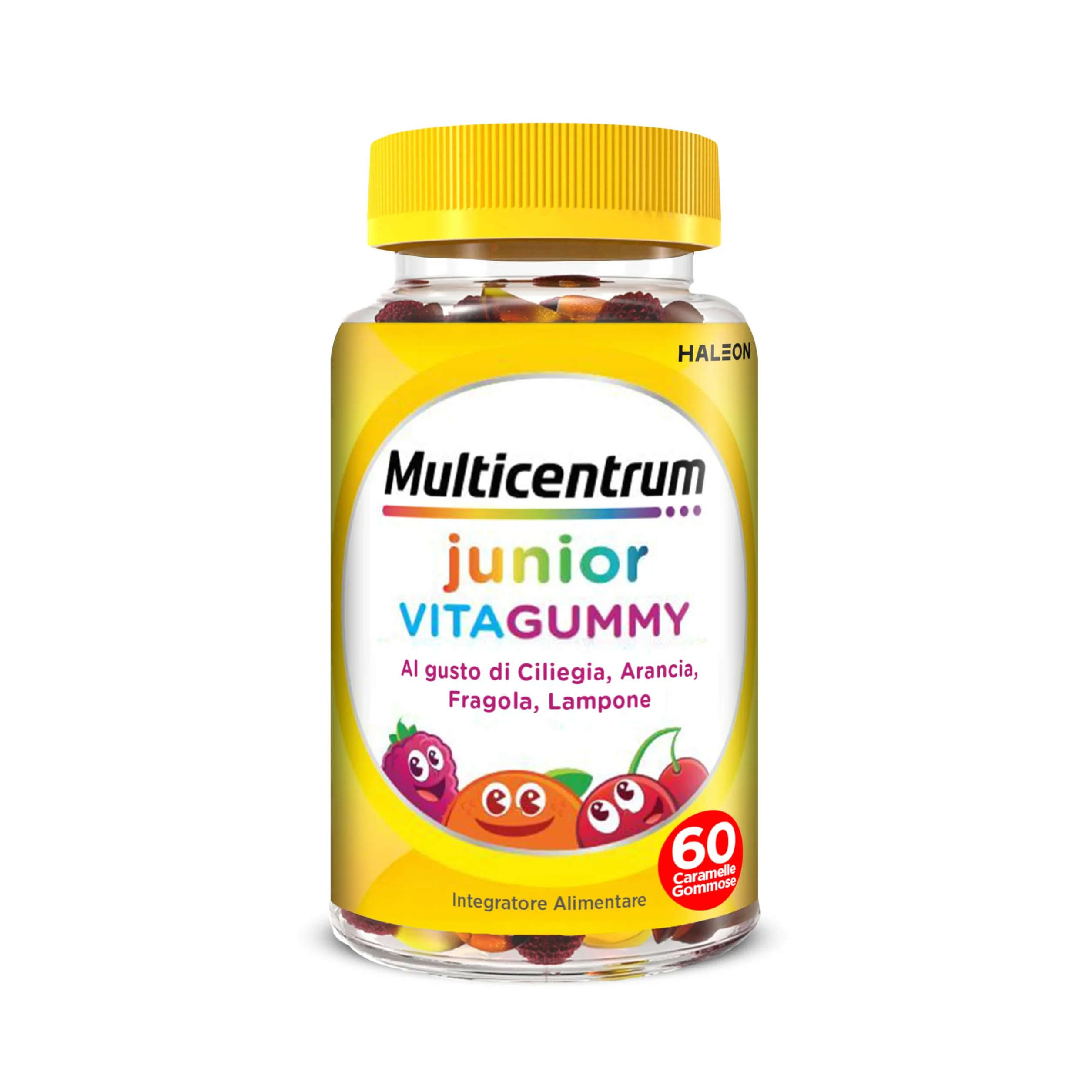 Multicentrum Vitagummy Integratore Alimentare Vitamine Minerali Bambini 3+ Vitamina D Iodio Gusto Frutta Mista 60 Caramelle Gommose