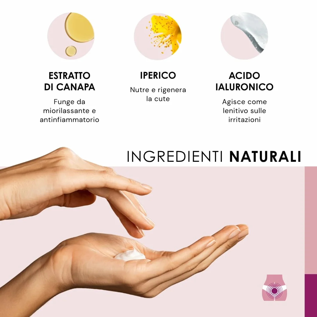 Crema intima lenitiva prurito bruciore donna con acido ialuronico