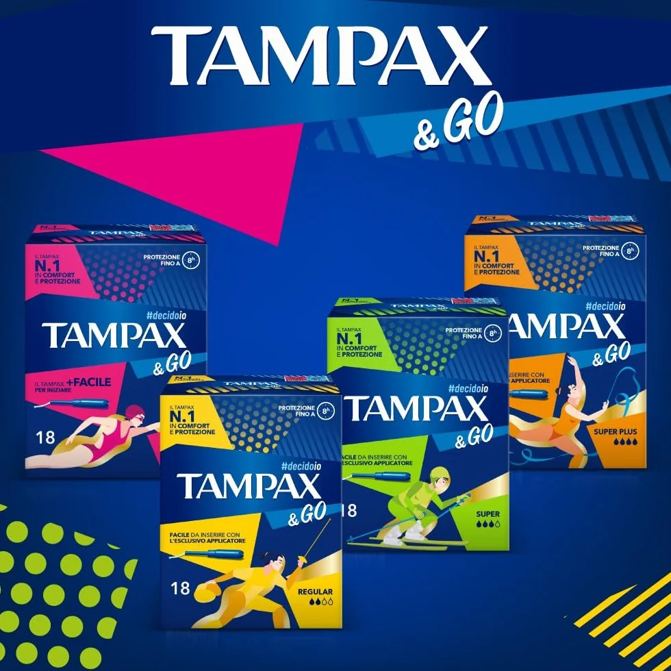 Tampax &Go Super Plus Tamponi x18